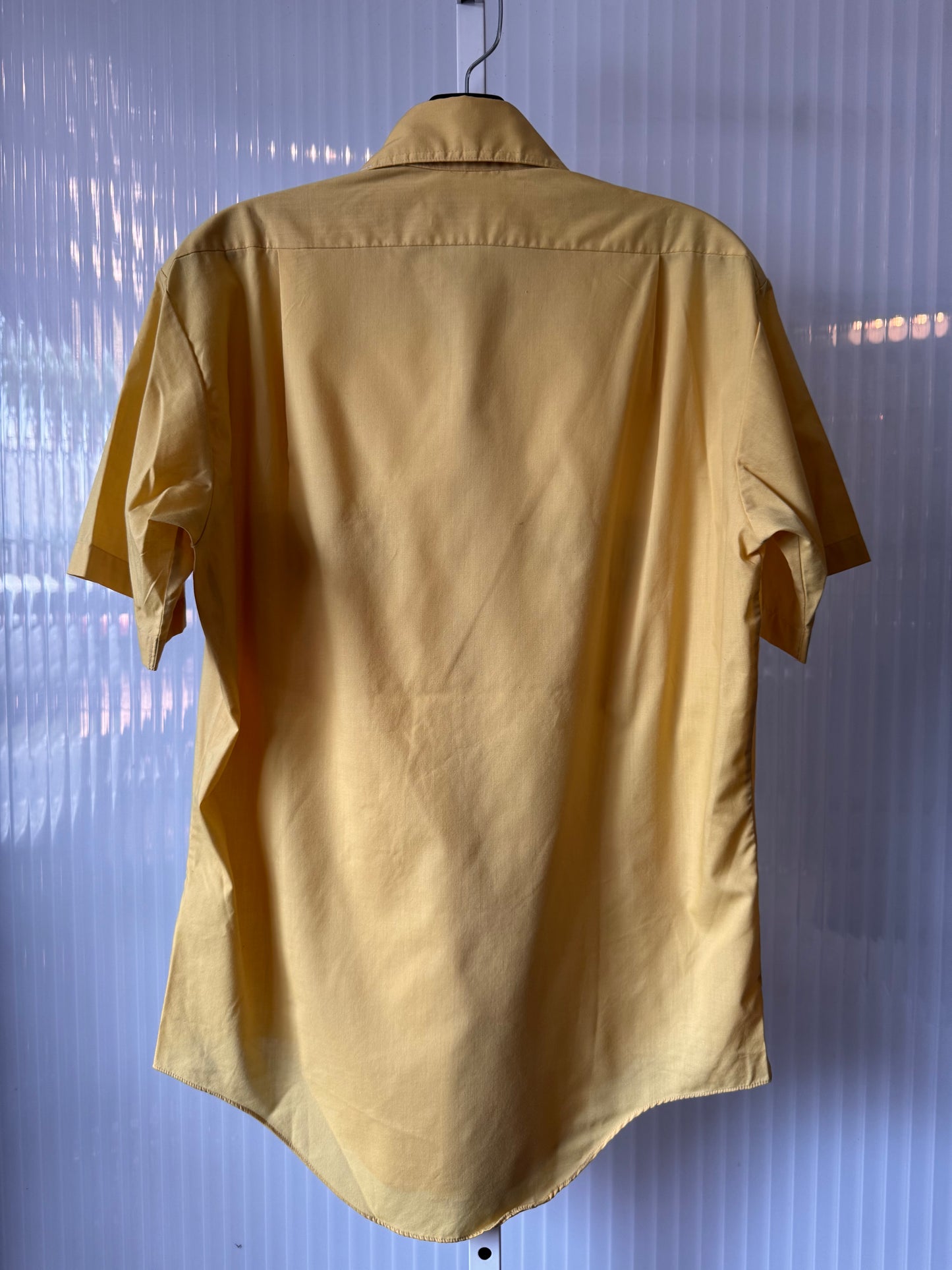 1970s Marlboro Yellow Button Up Shirt