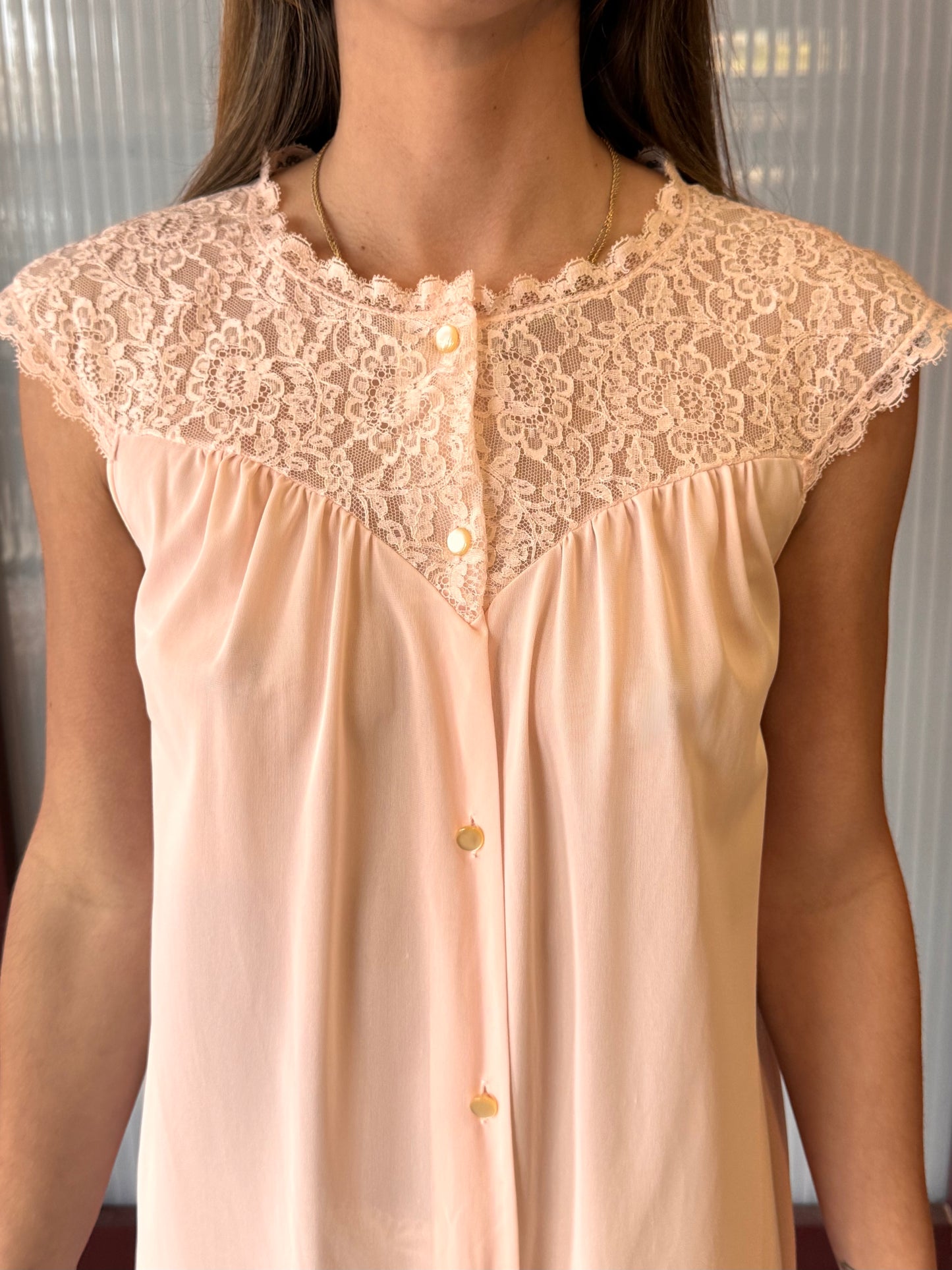 1960s Formfit Rogers Pink Nightgown