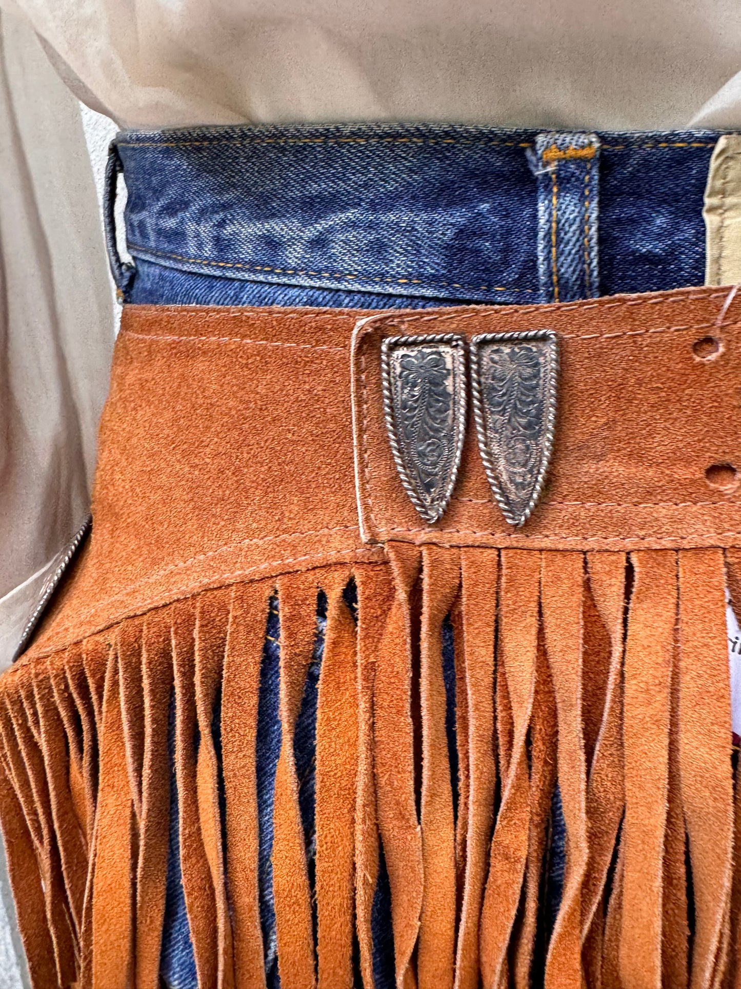 1970s Fringe Suede Chaps