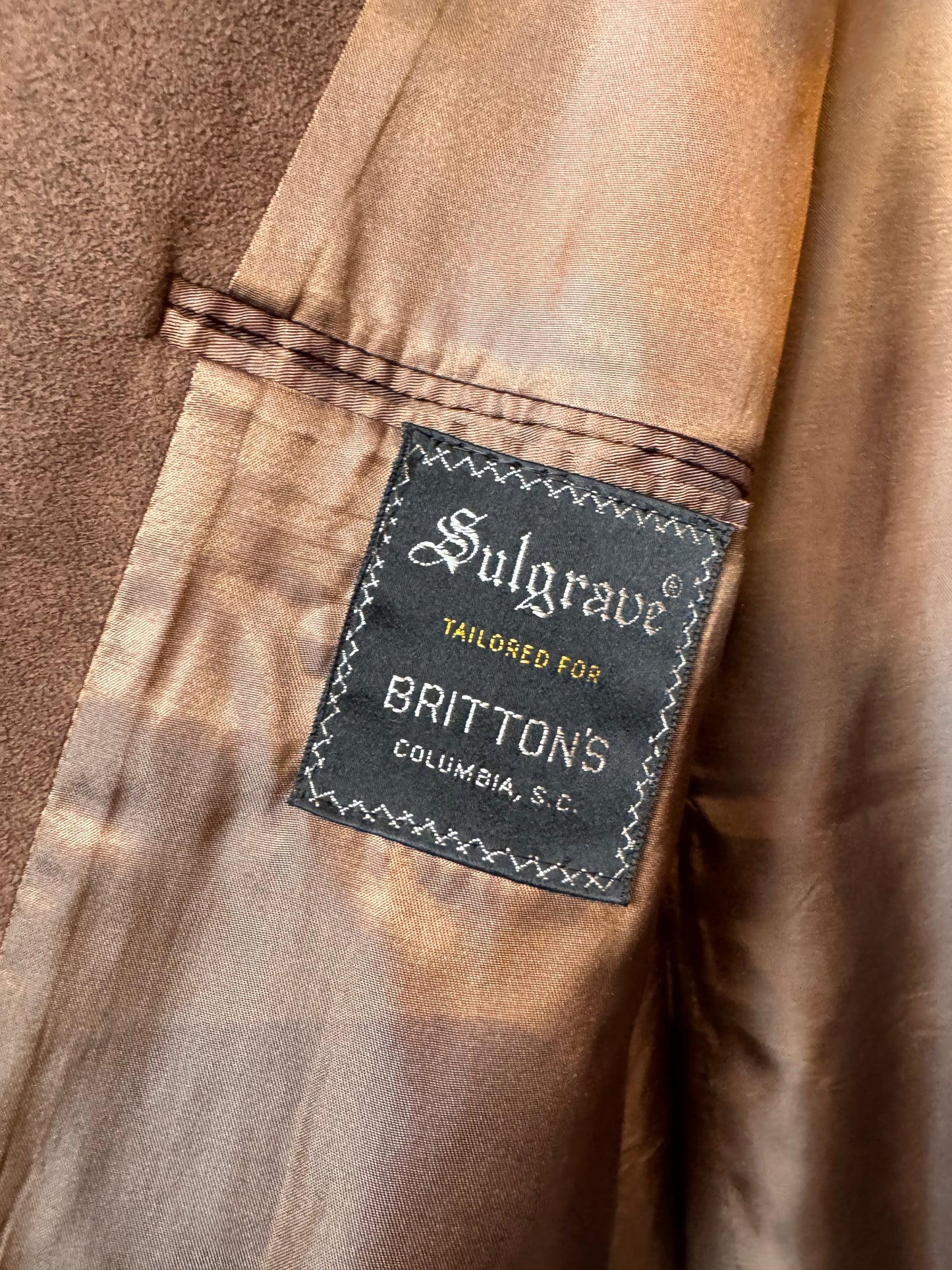 1970s Brown Suede Blazer