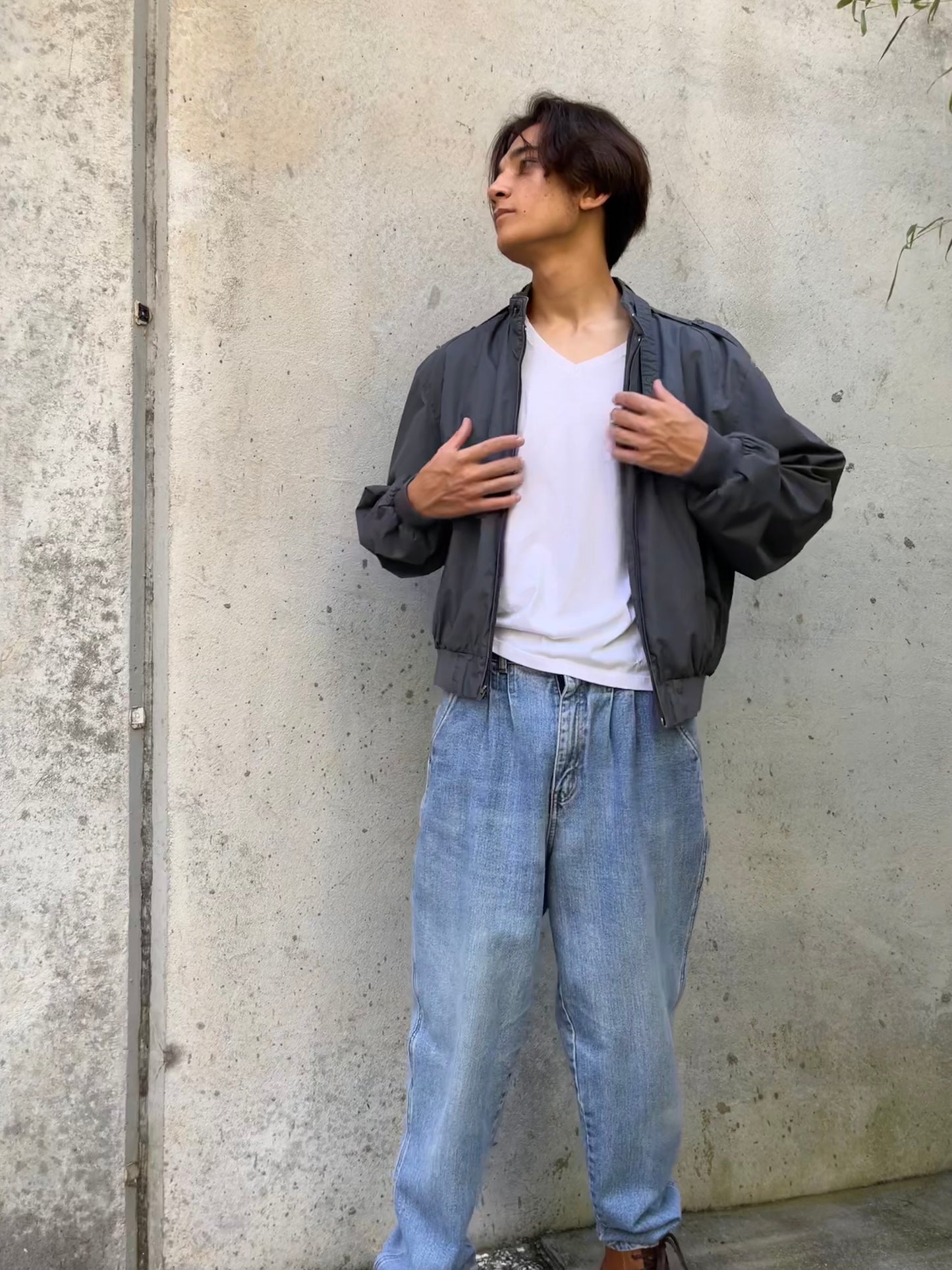 1980s Members Only Grey Jacket