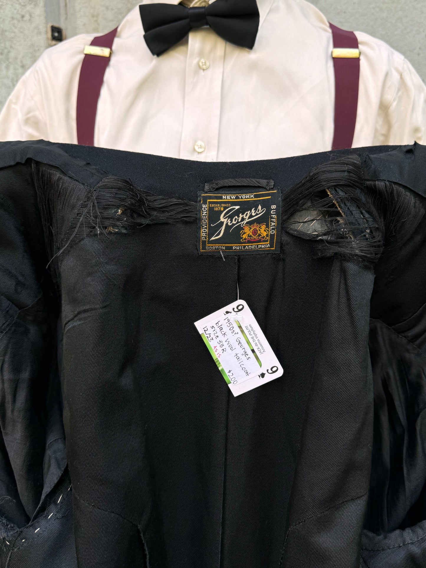 1950s Georges Tailcoat