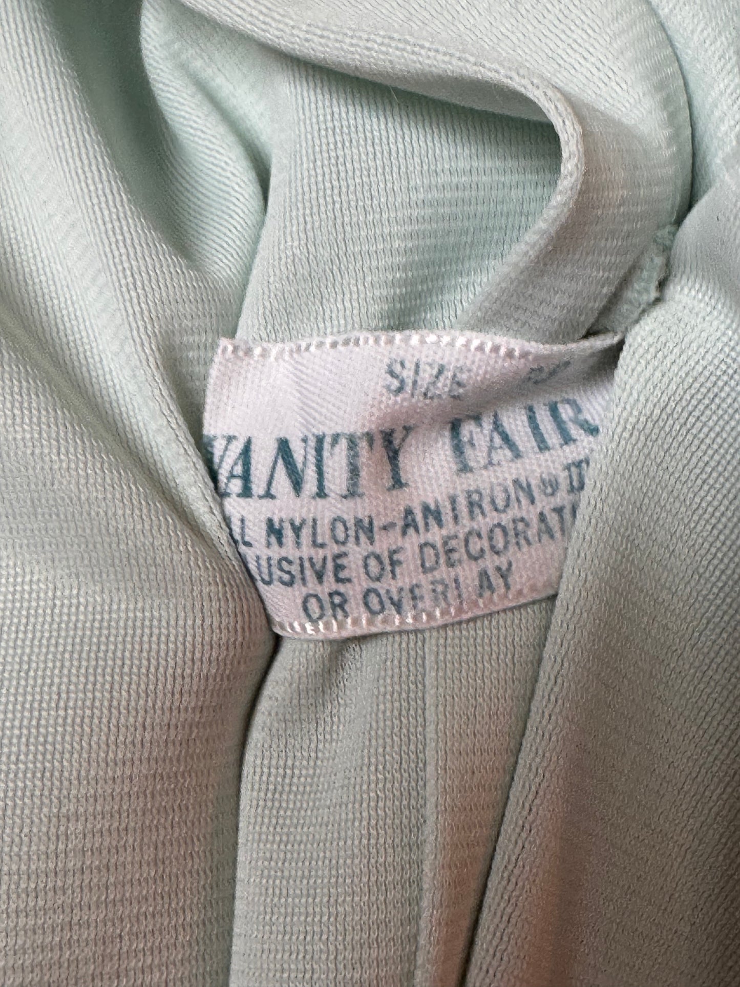 1970s Vanity Fair Mint Blue Nightgown