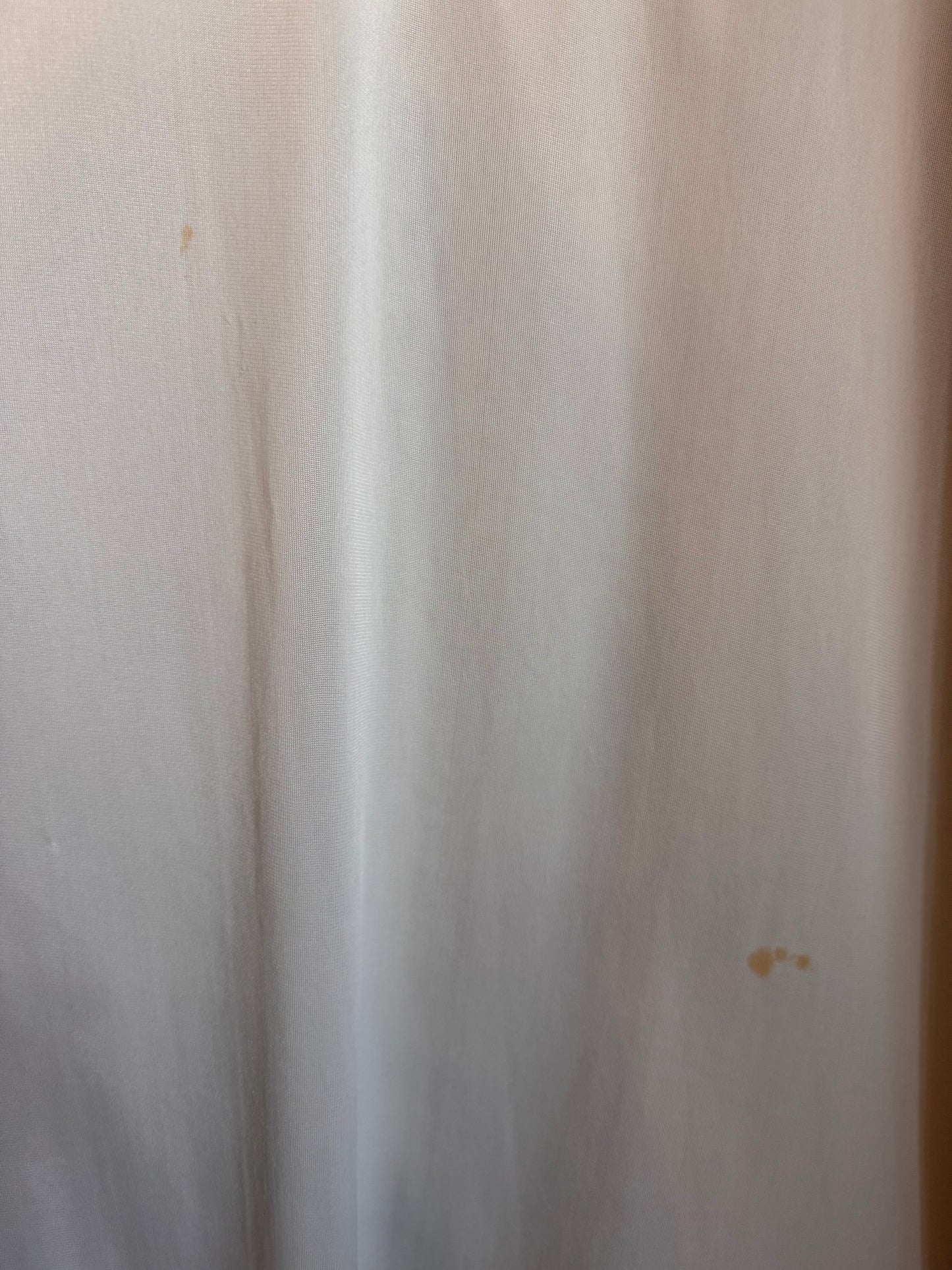 1950s Shadowline Blue Slip Ruffle Hem