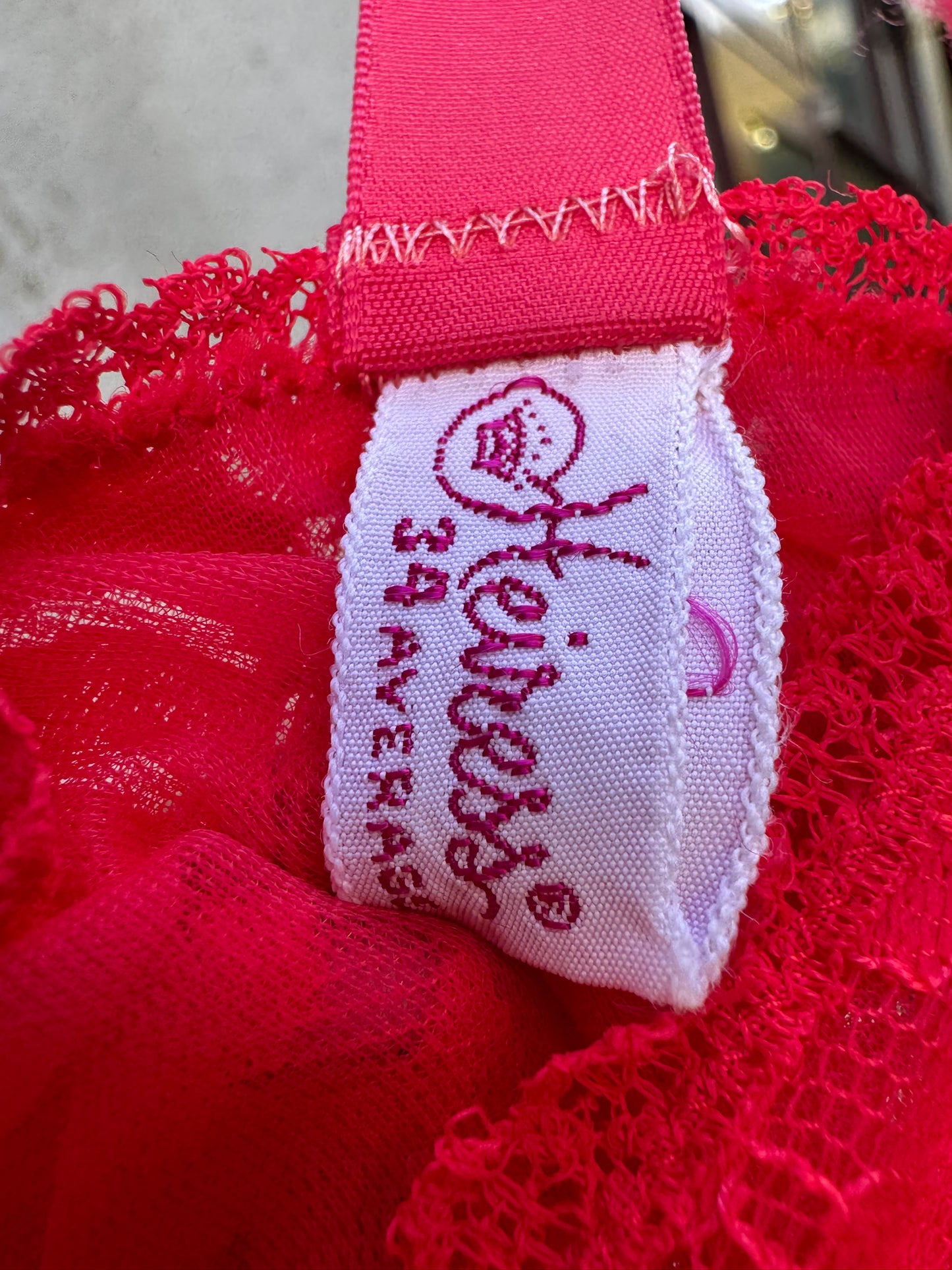 1960s Heiress Red Lace Slip