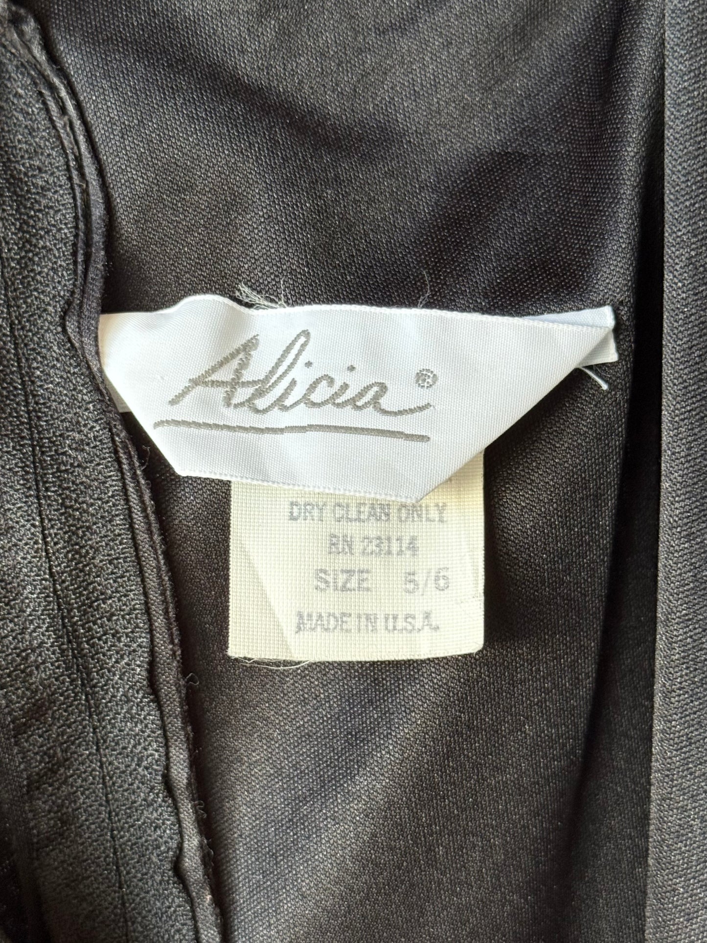 1980s Elegant Draped Erte Style Black Evening Jumpsuit