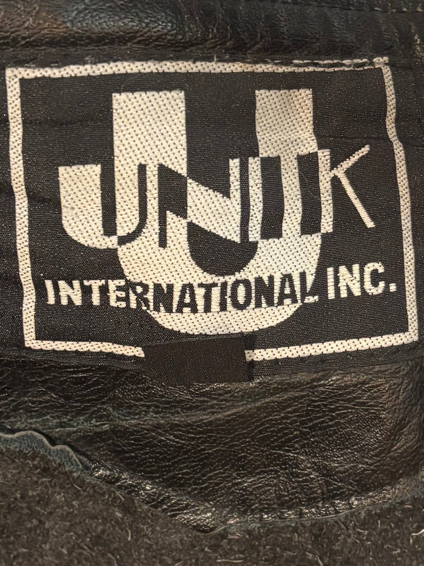 1980s Unik Black Leather Chaps