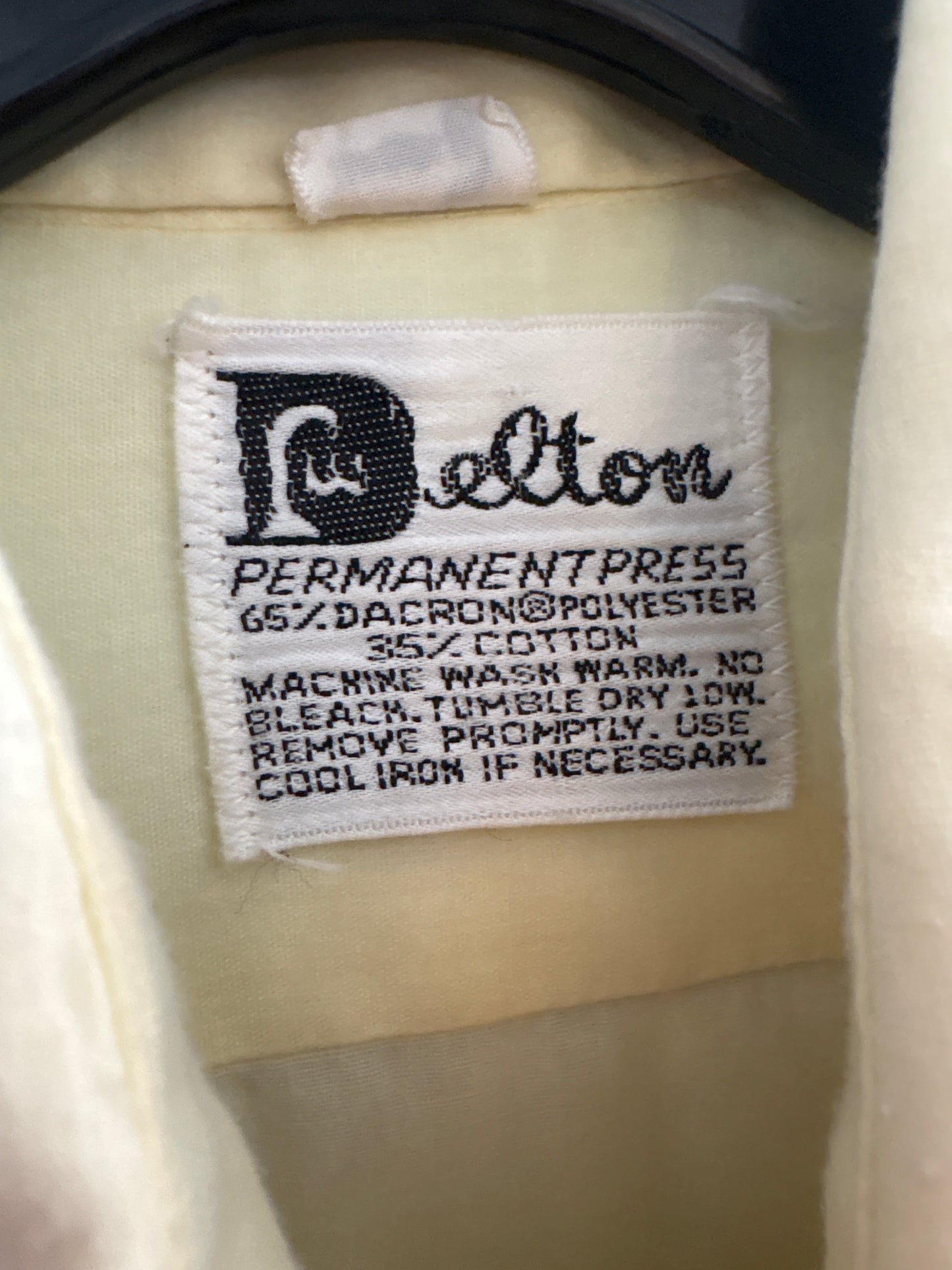 1970s Pastel Yellow Frilly Tuxedo Shirt