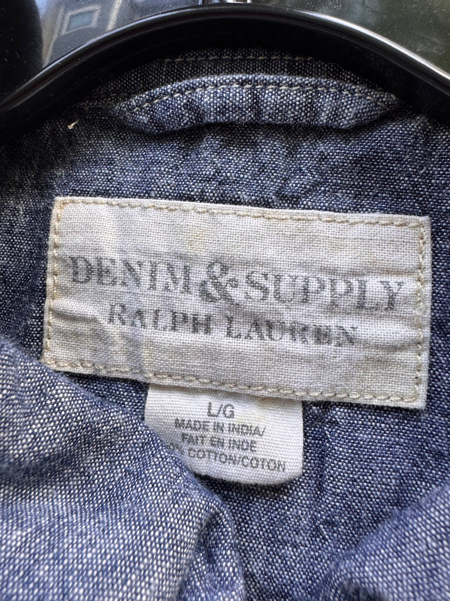 Ralph Lauren Denim American Flag Pearl Snap Shirt