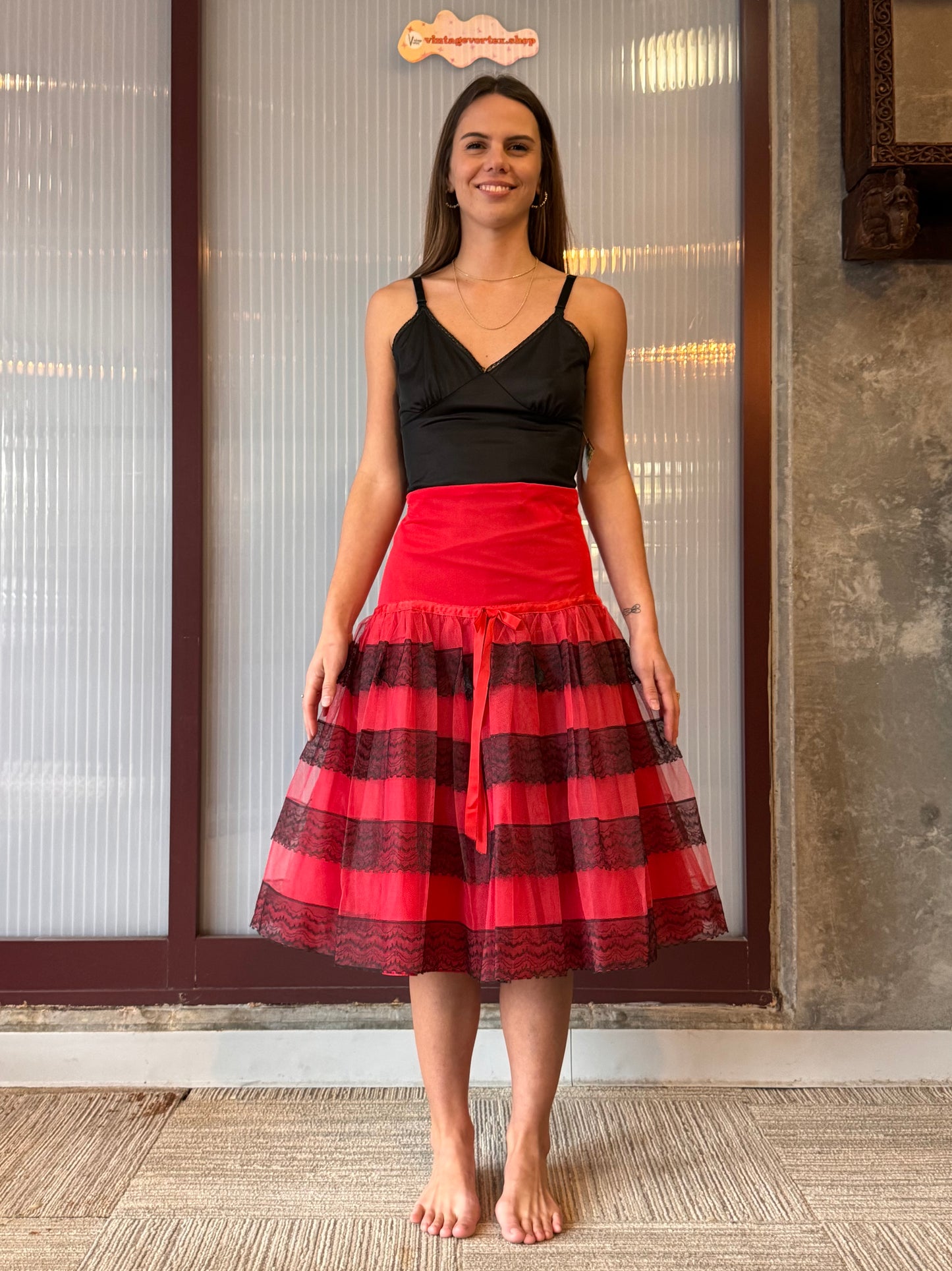 1950s Penny Dale Red Petticoat