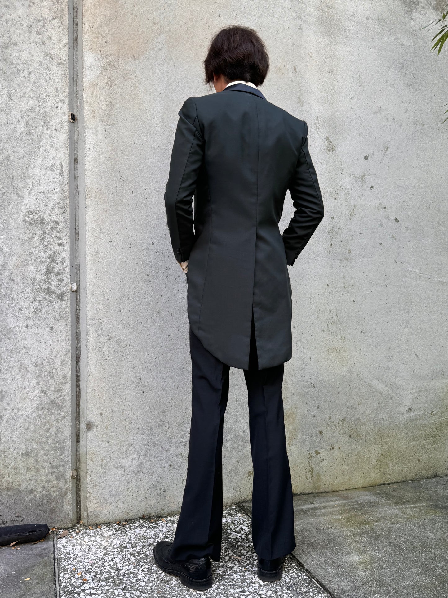 Charcoal Grey & Black Tailcoat