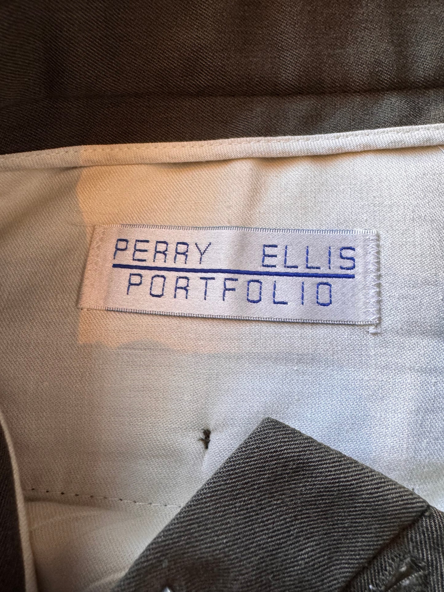 1980s Olive Green Pleated Trousers