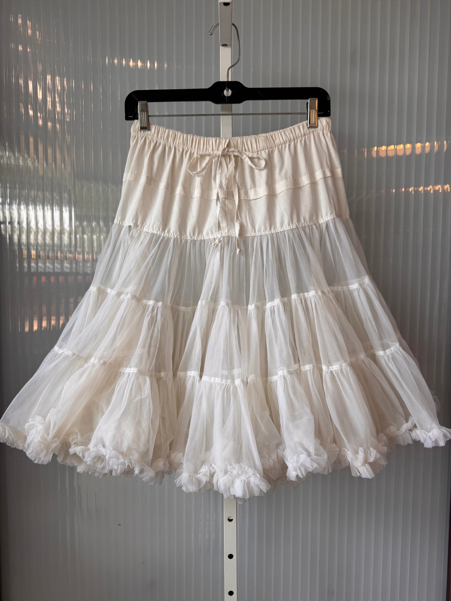 Off-white Drawstring Petticoat