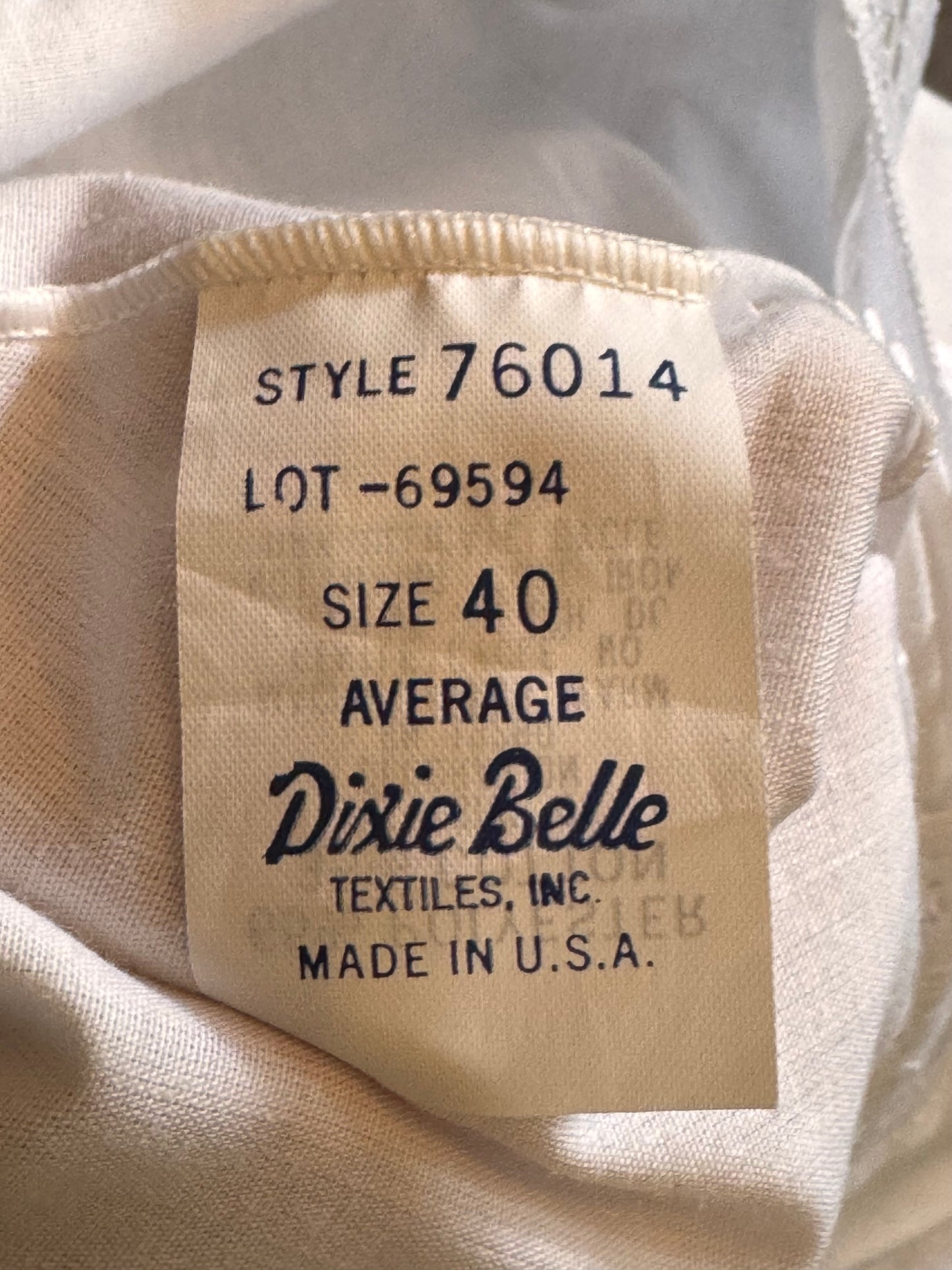 1960s Dixie Belle White Linen Slip