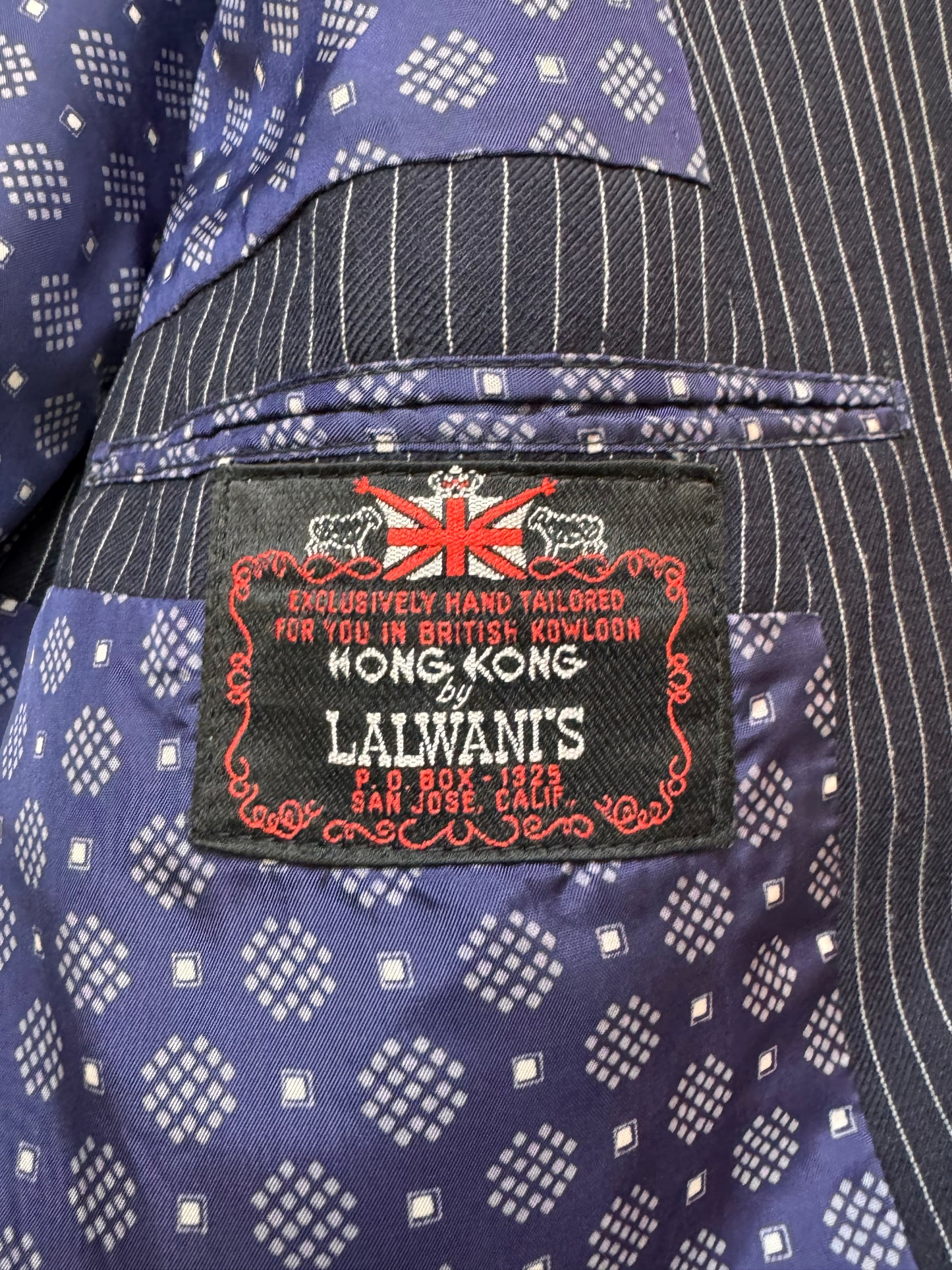 1980s Navy Pinstripe Blazer