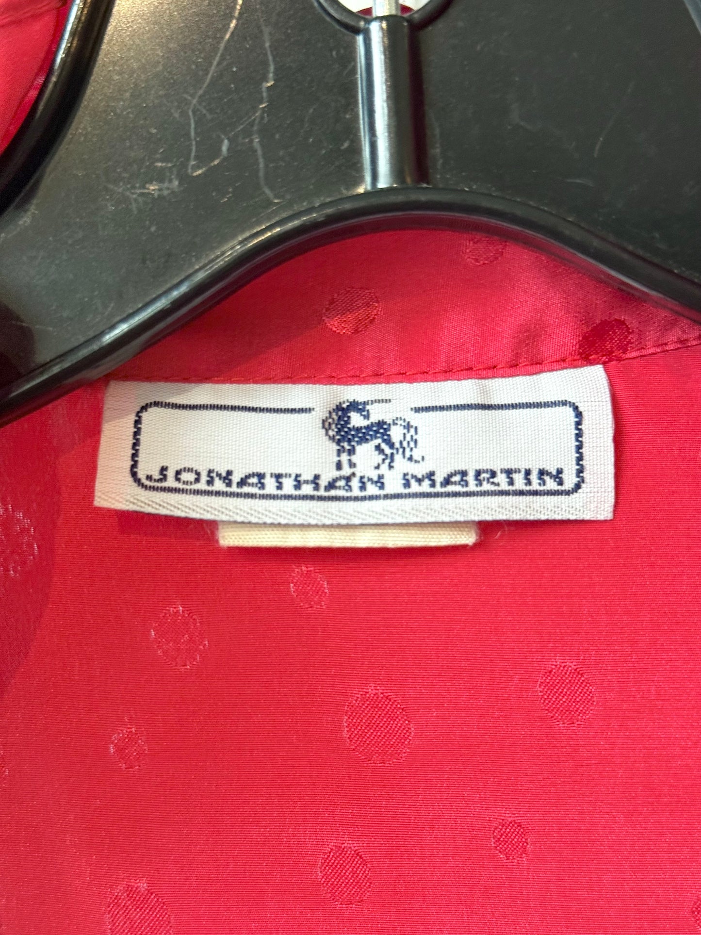 1980s Red Polka Dot Button-Up Blouse with Jabot