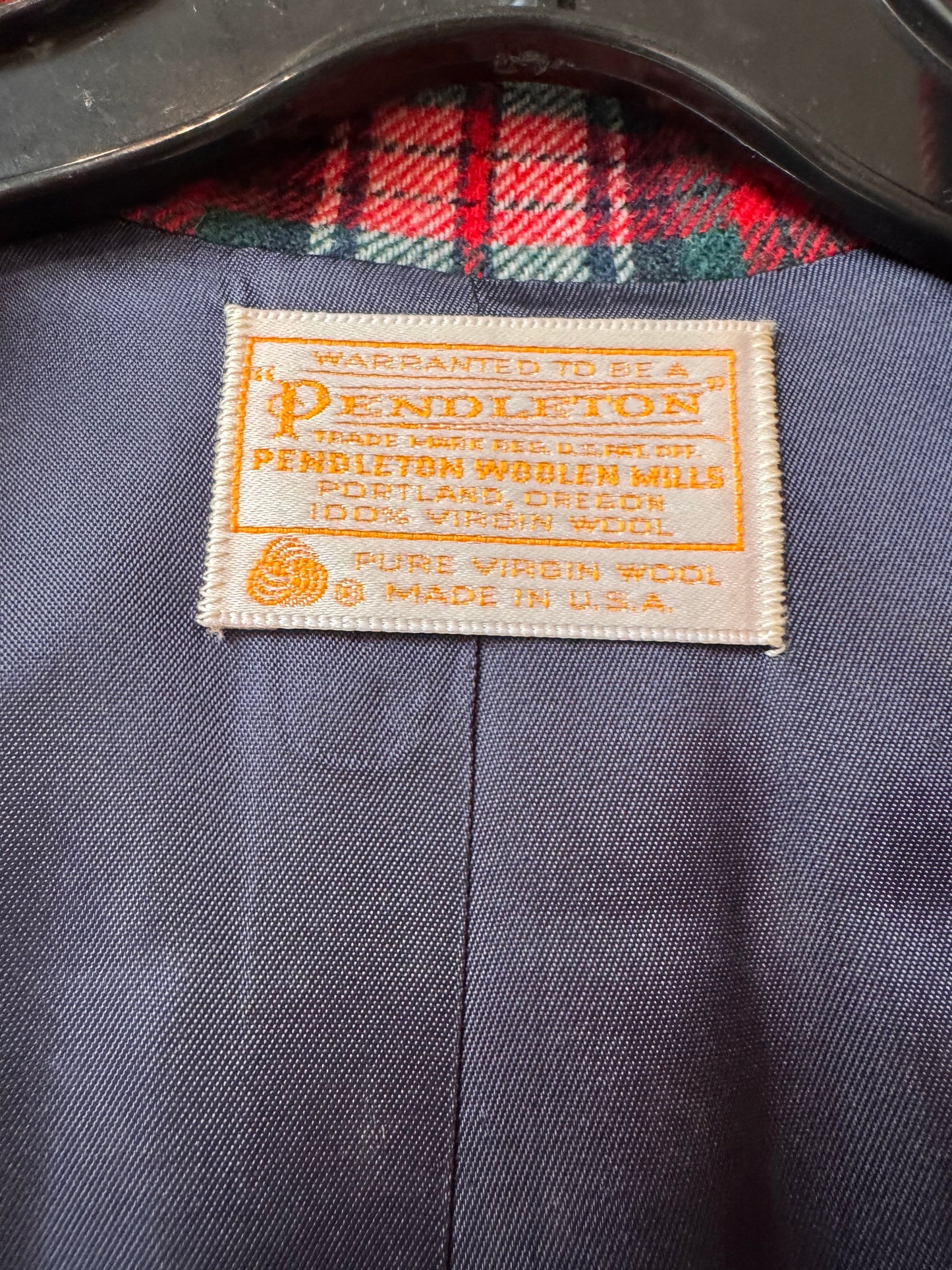 1960s Pendleton Wool Plaid Skirt & Blazer Set