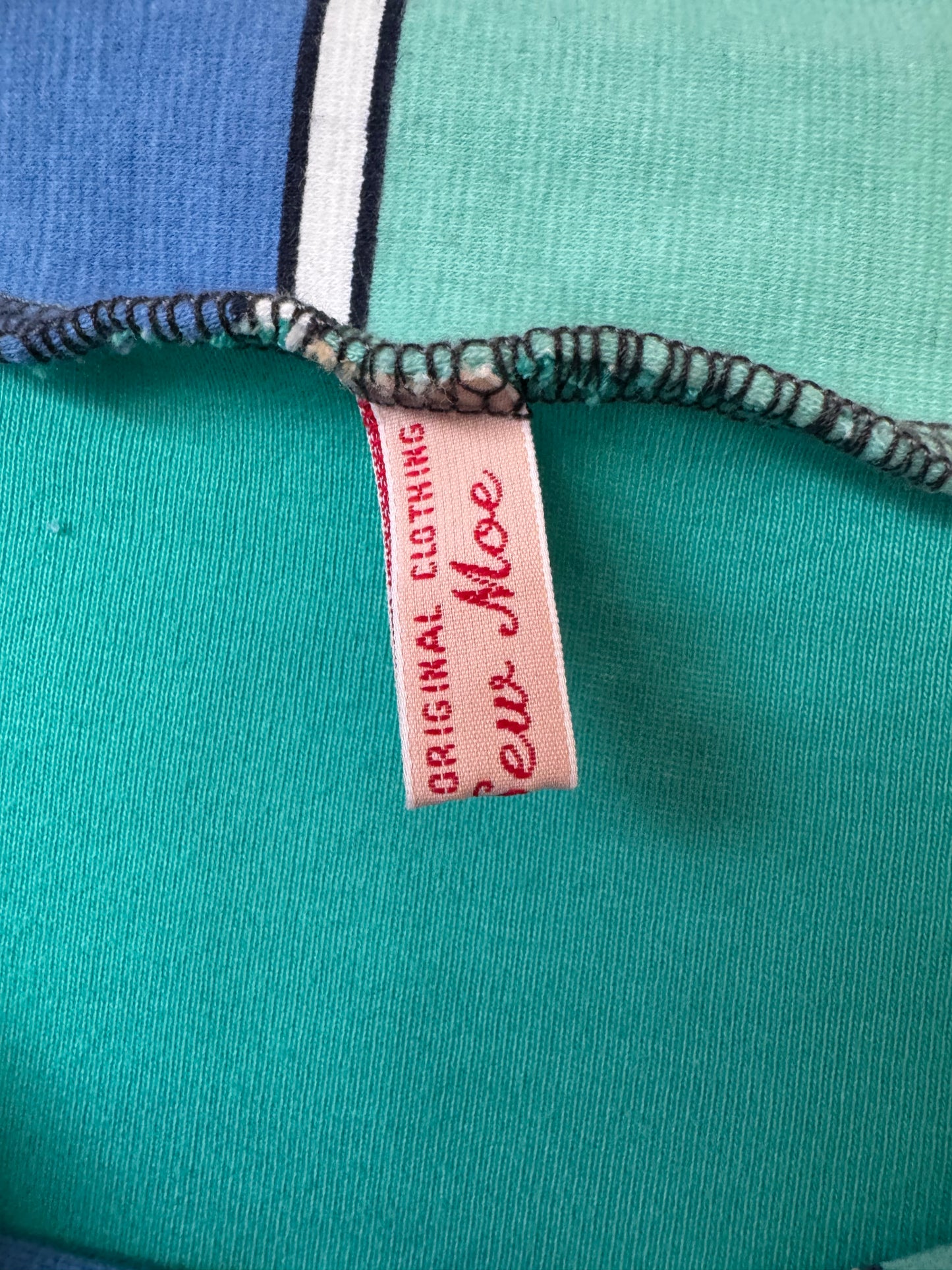 2000s Teal & Striped Dress