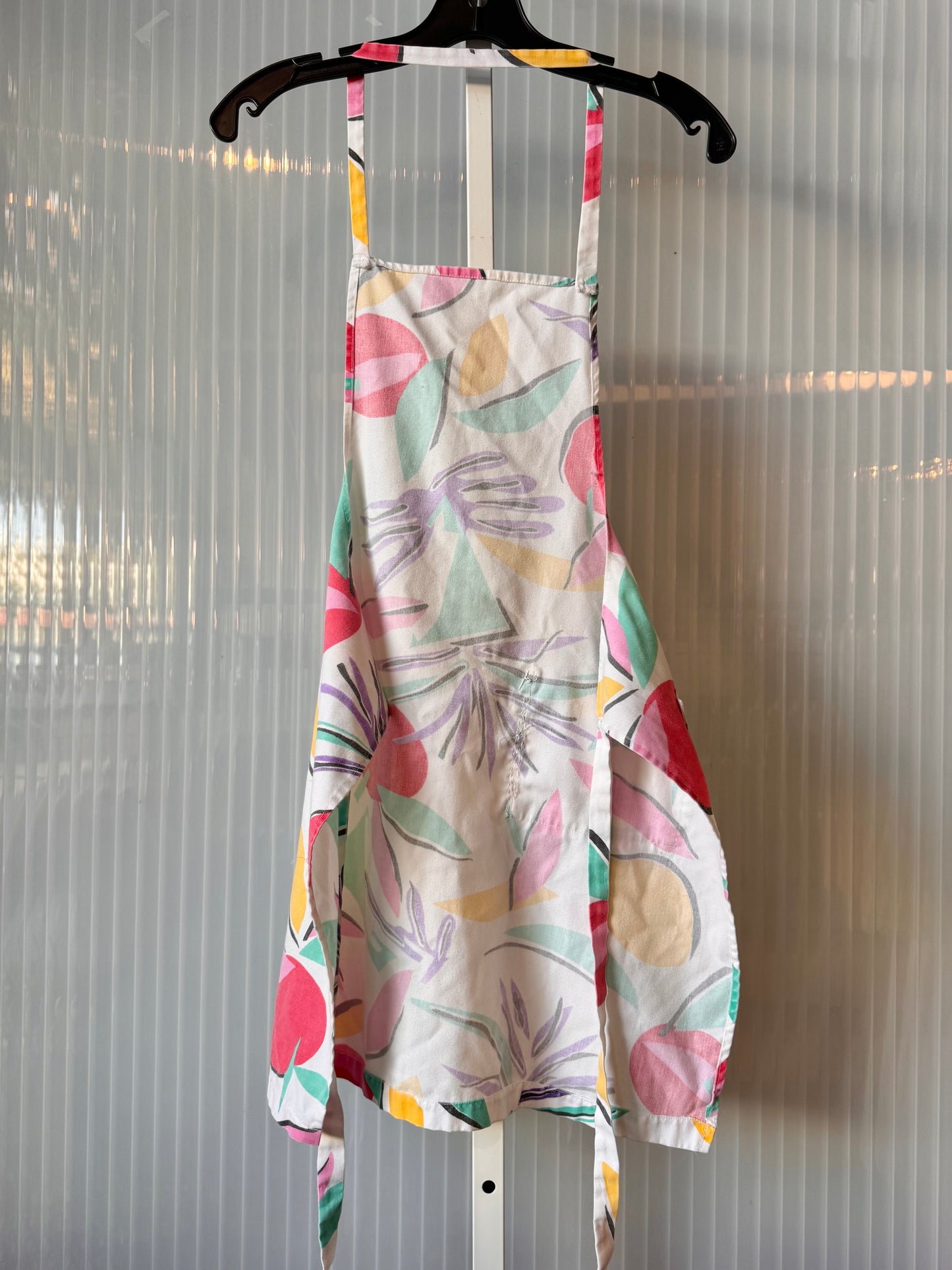 1980s Abstract Fruit Print Apron