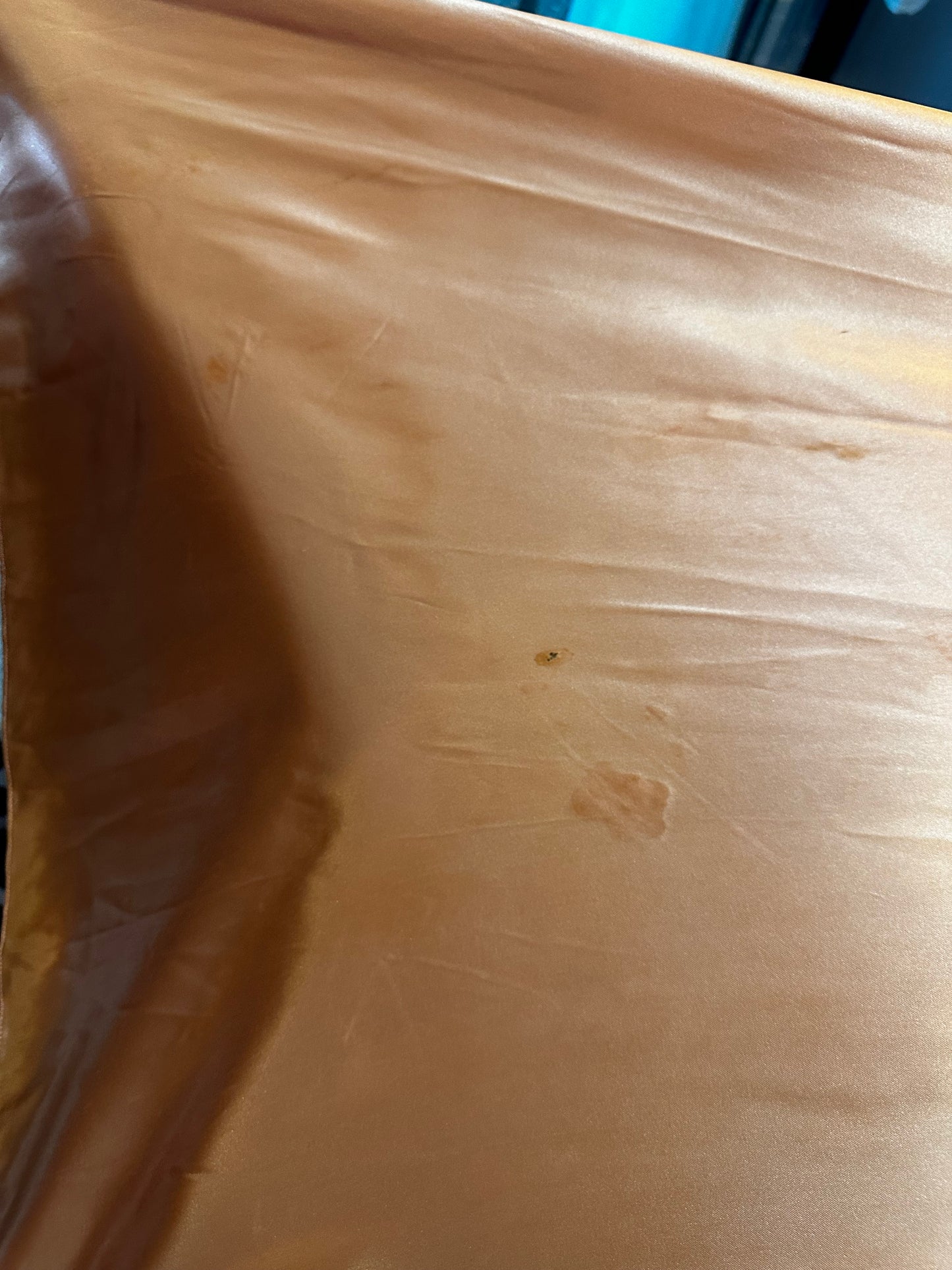 Antique 1920’s Peach Satin Drop-Waist Slip Gown