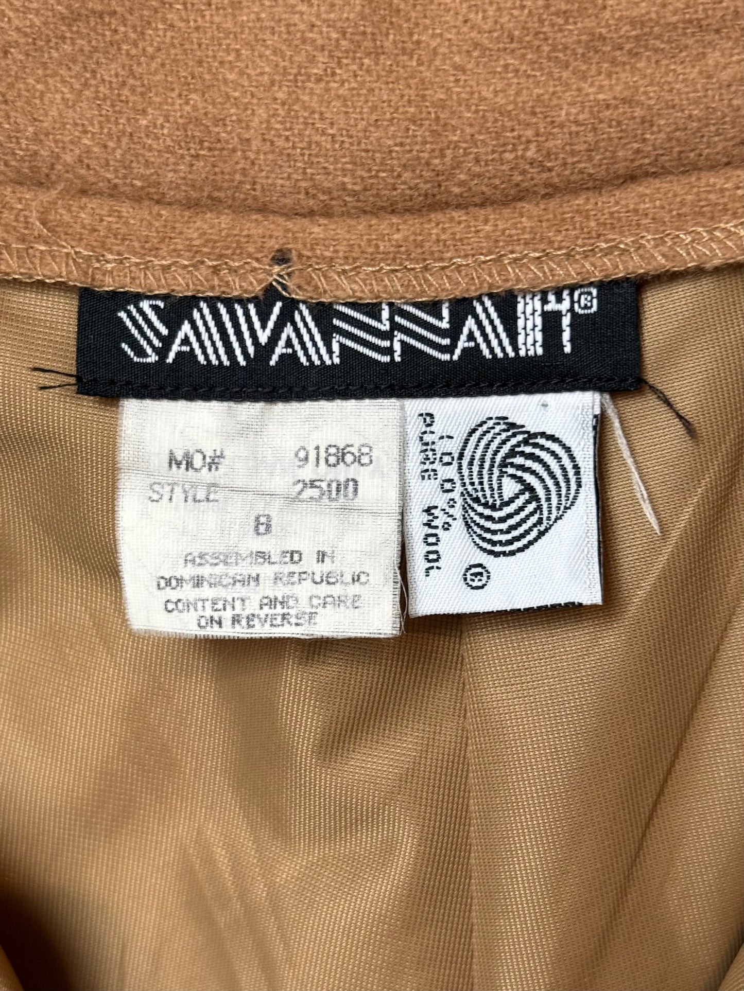 1980s 100% Wool Tan Shorts