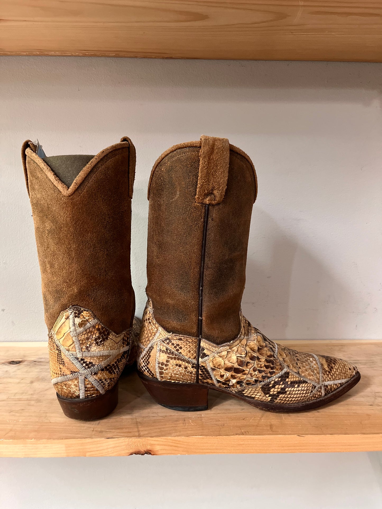 Dan Post Brown Snakeskin Boots