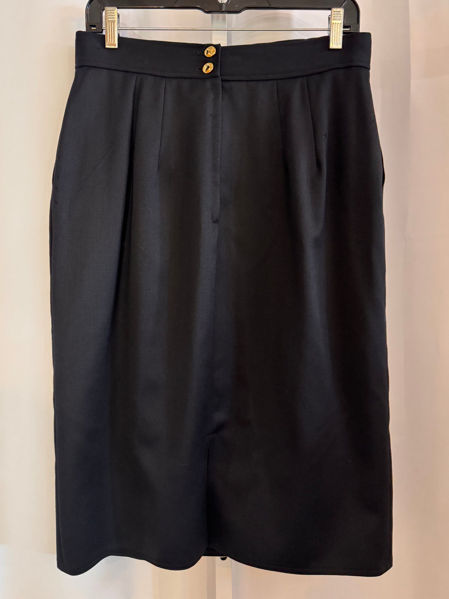 1980s Black & Gold Buttoned Suit Set