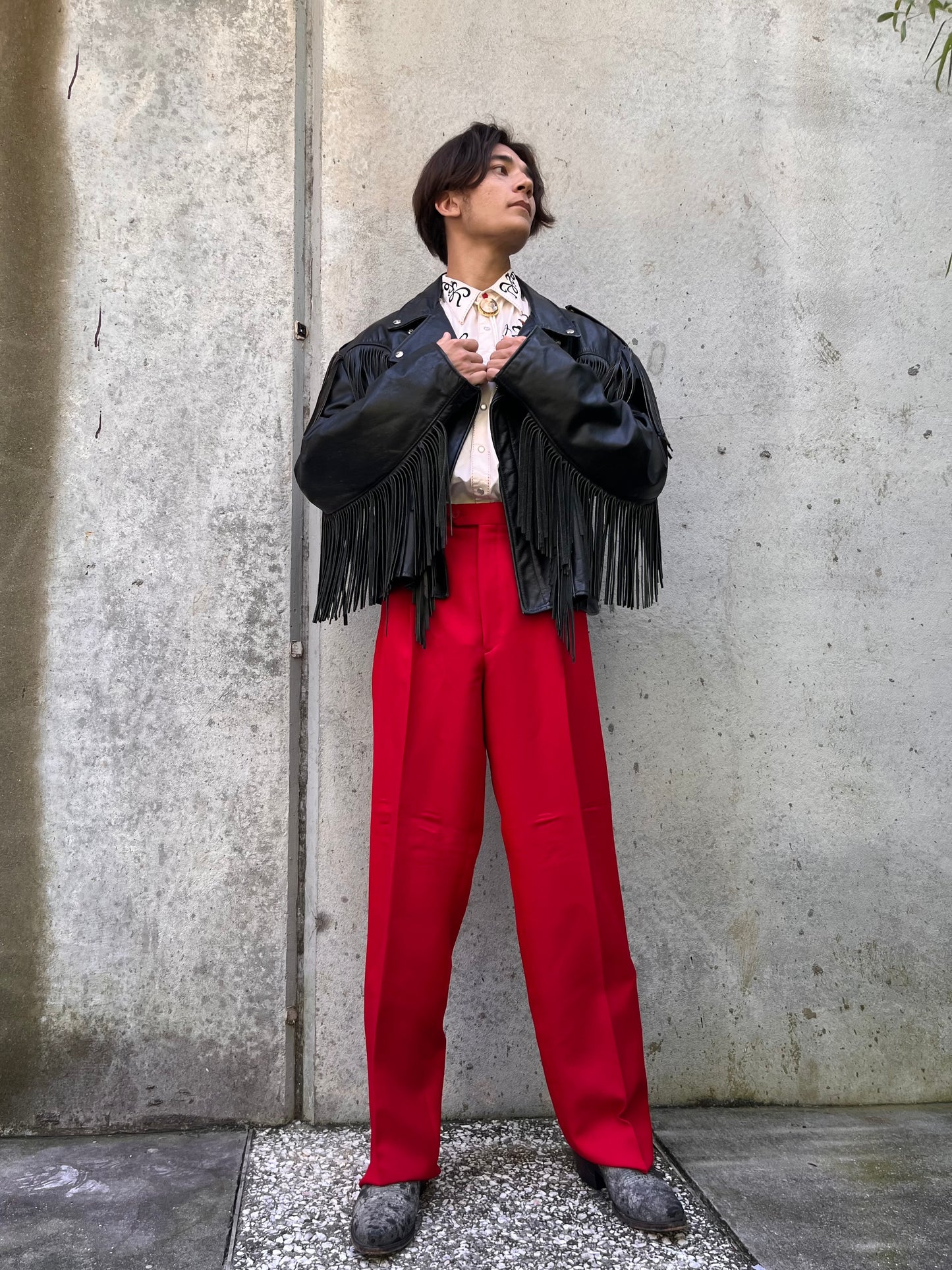 1980s Winner's Red Pleated Trousers