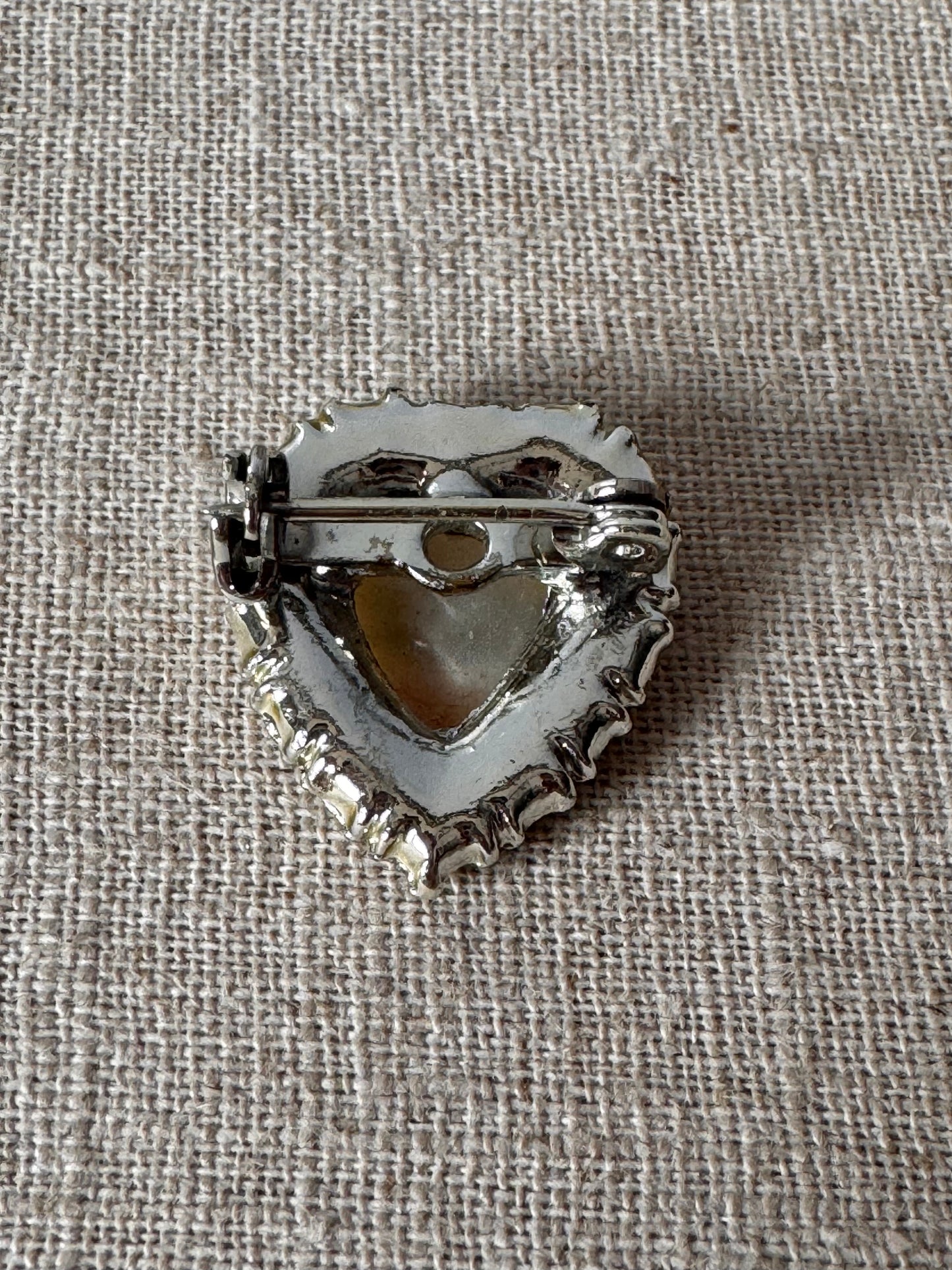 1950s Pearl Hand-painted "Mother" Brooch