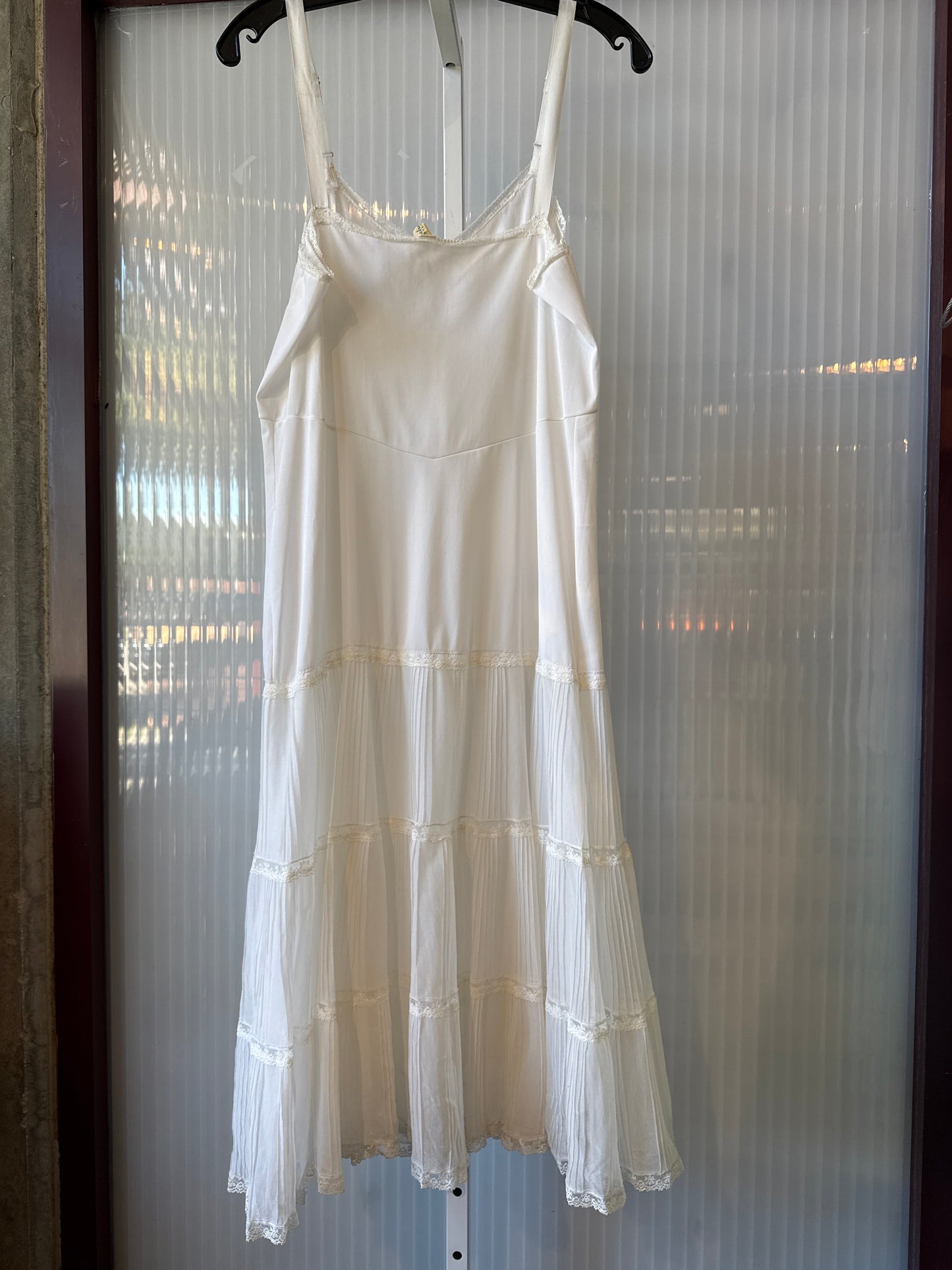 1950s Michelene White Slip
