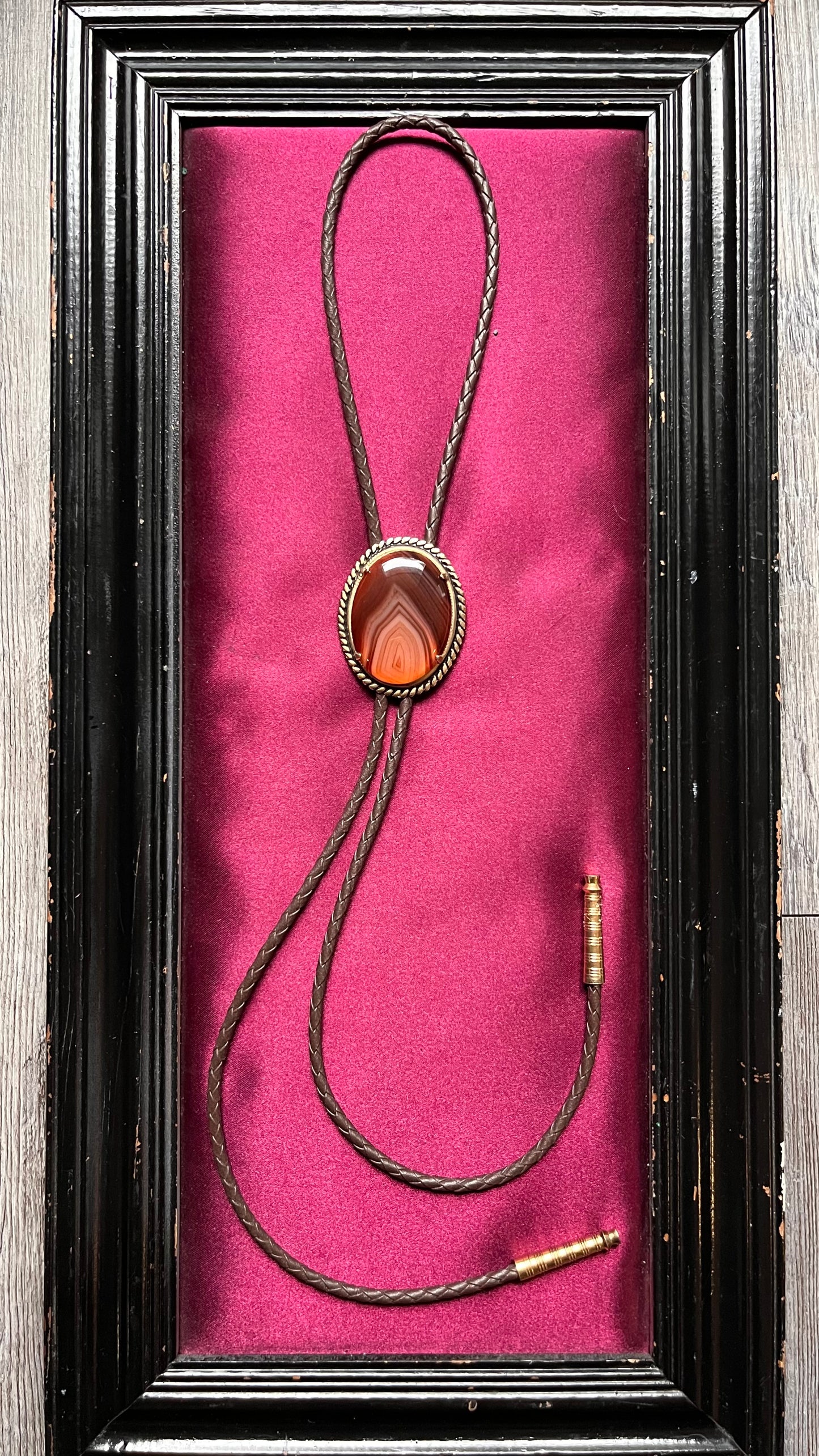 Brown Stone Bolo Tie