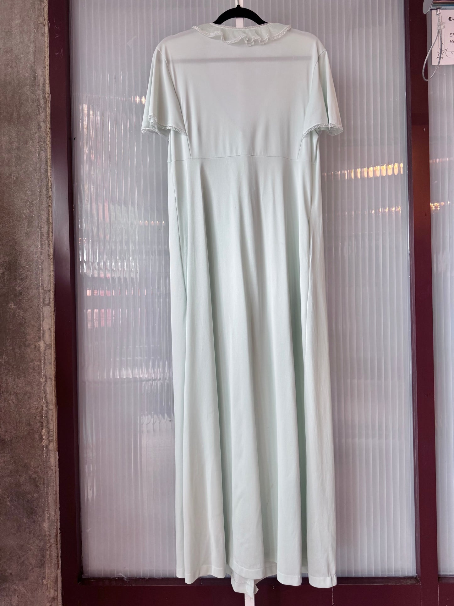 1970s Vanity Fair Mint Blue Nightgown