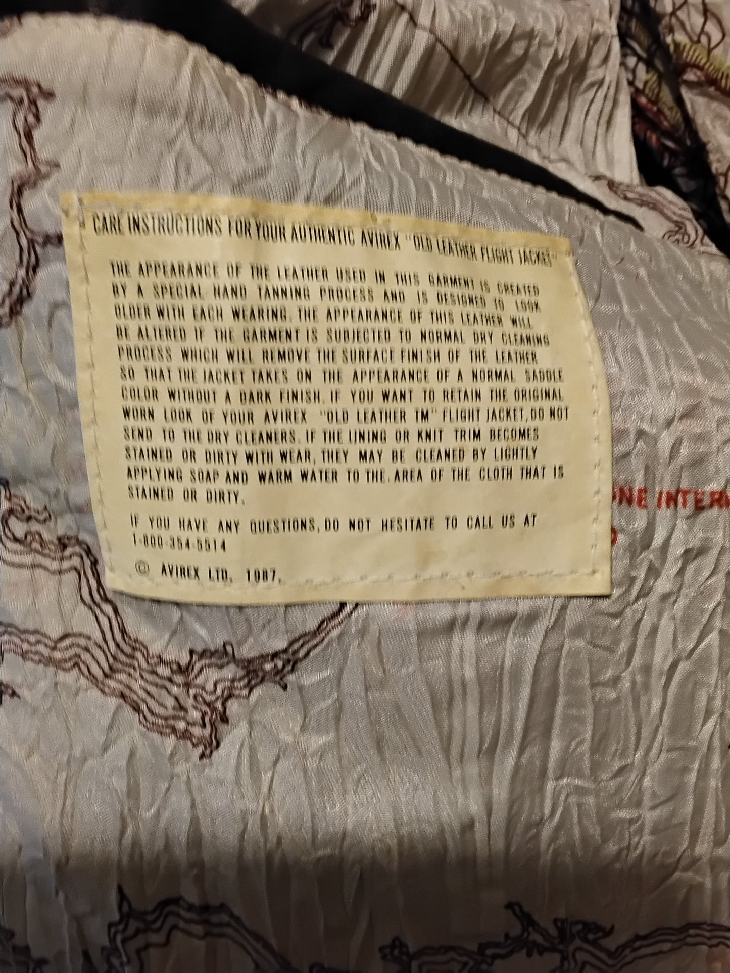 1980's Brown Leather Navy Flight Bomber Jacket