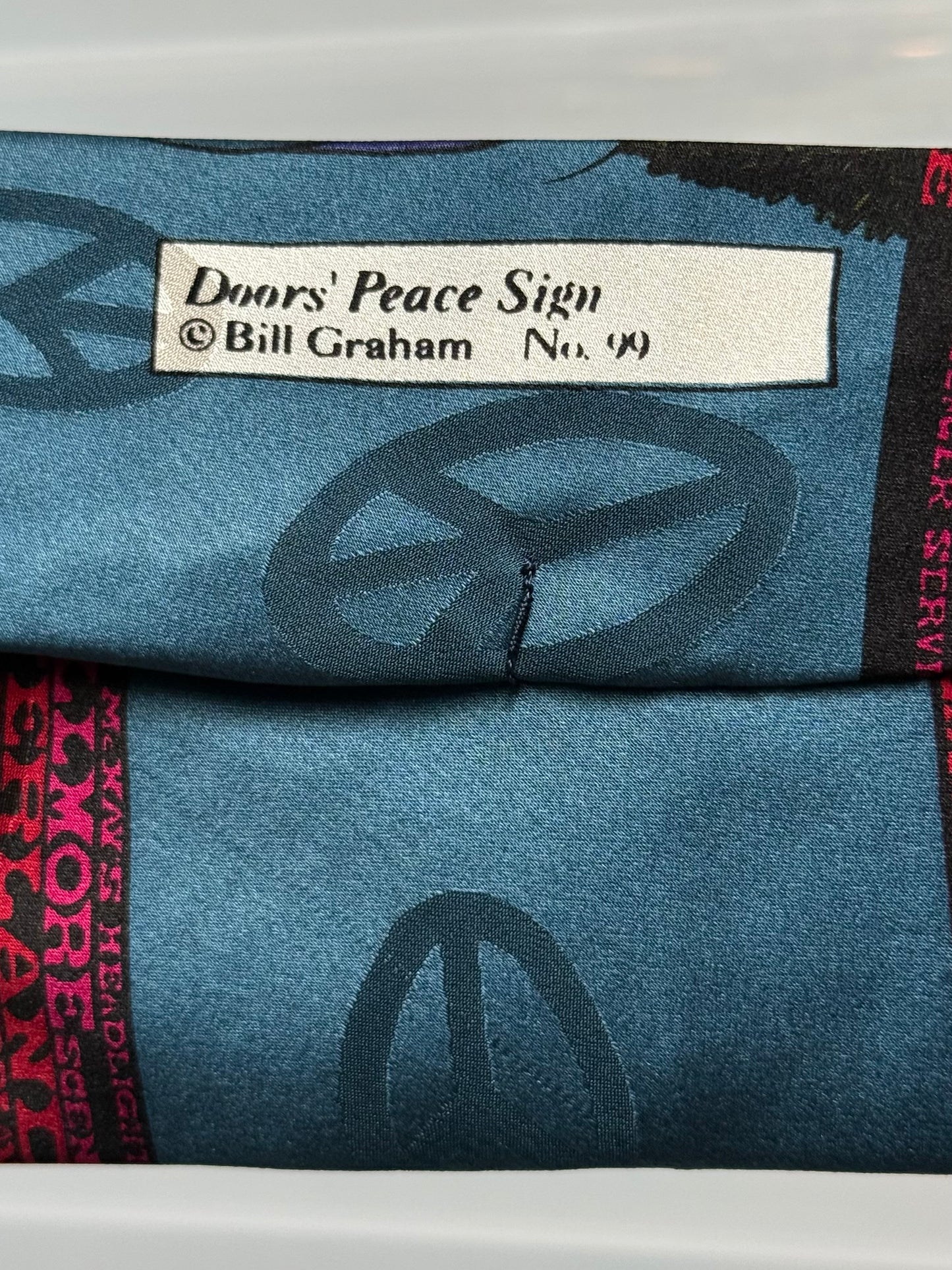 1960s Mod Nouveau Fillmore Poster Tie