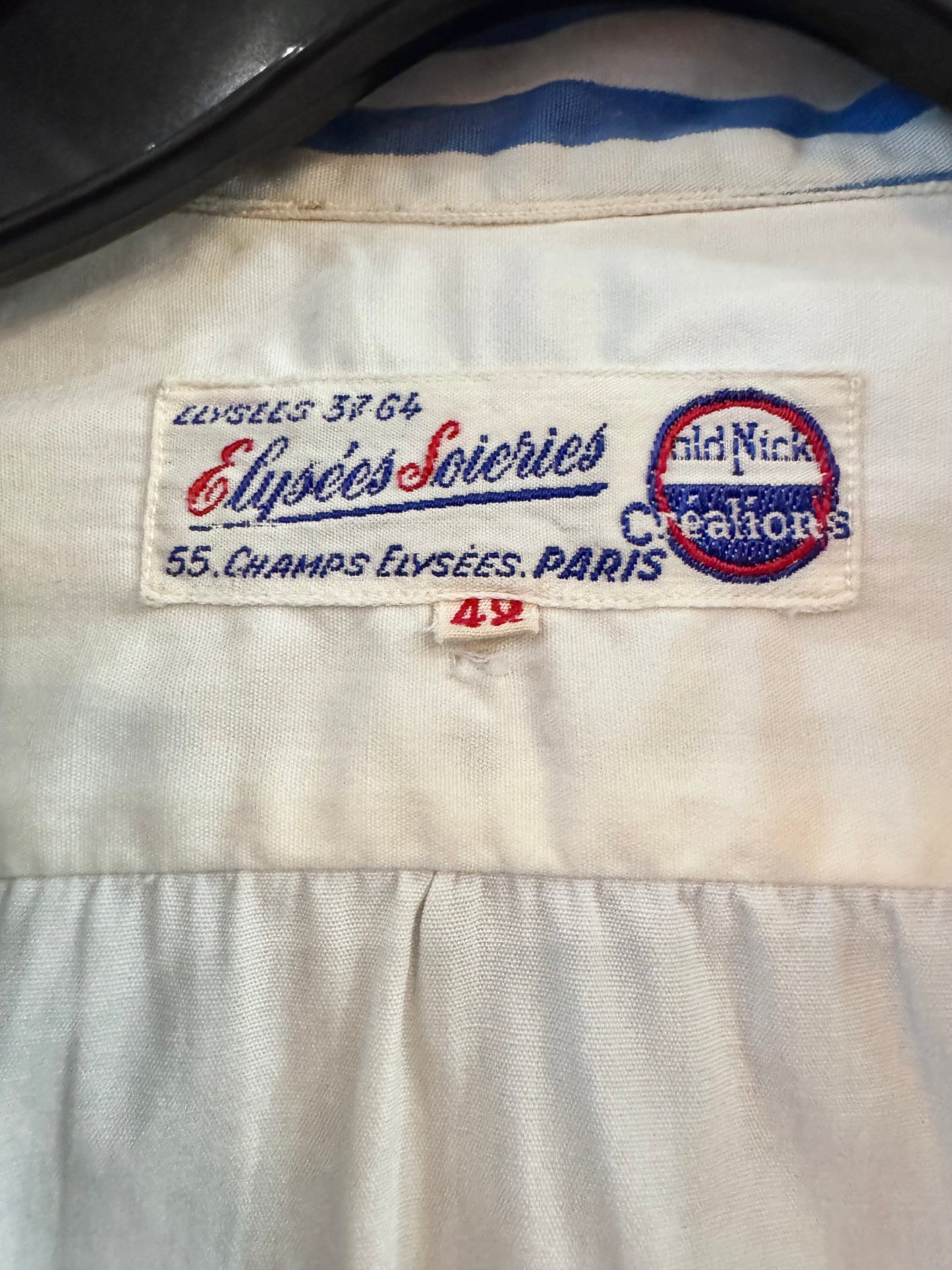 1950s Elysées Soieries Sailor Shirt