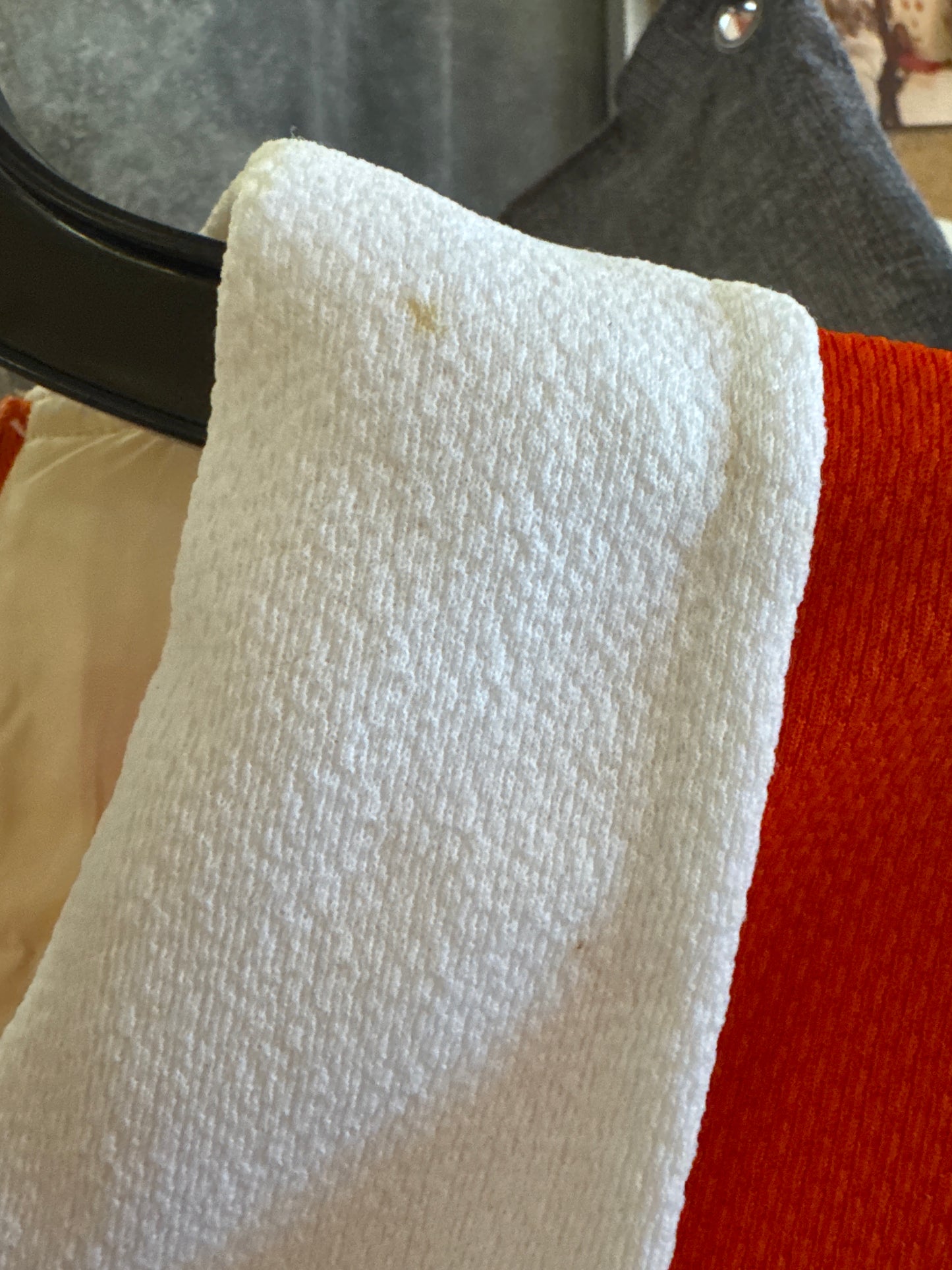 1960s/70s Red & White Peter Pan Collar Shirt