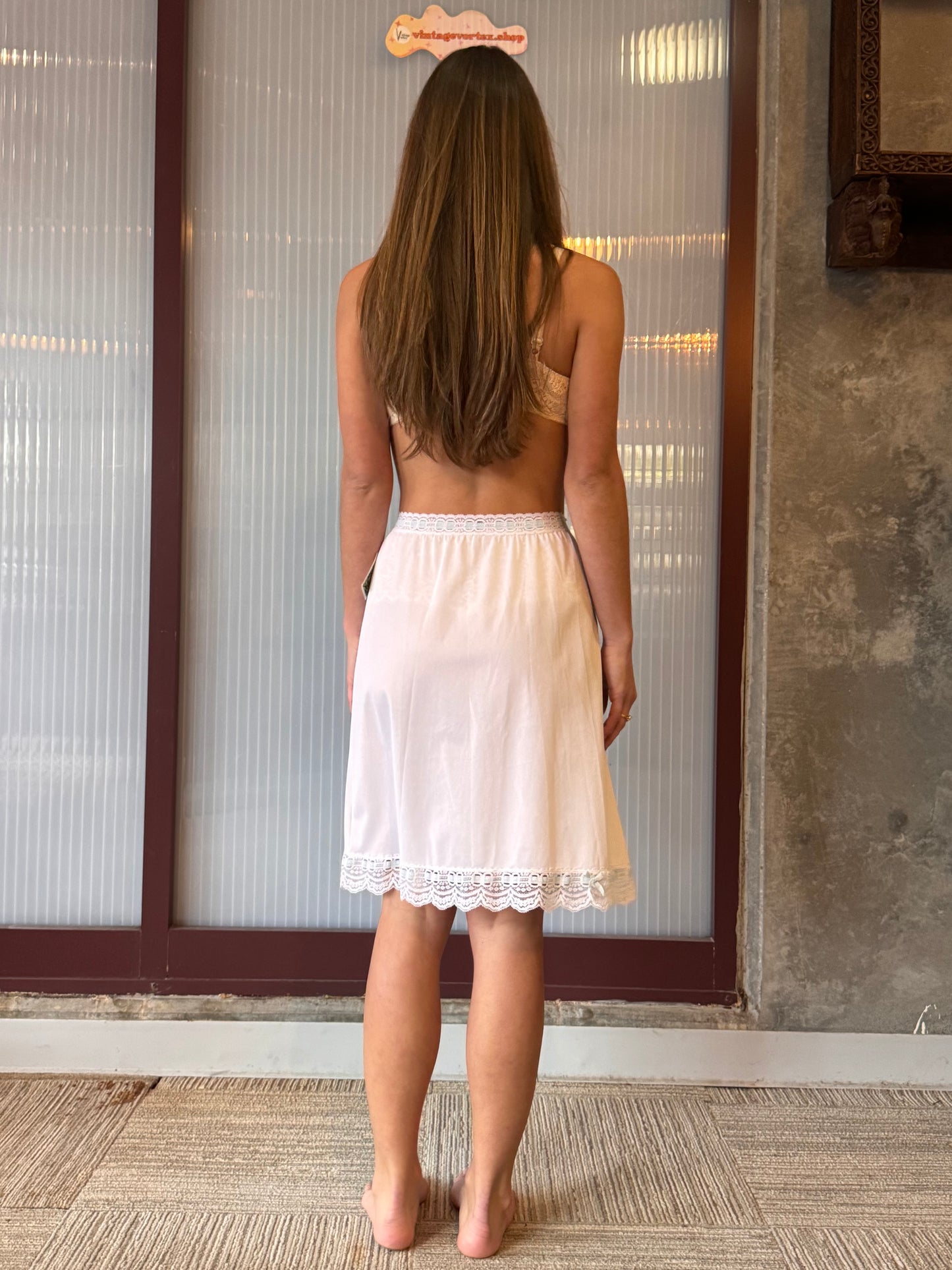 1970s Olga White Skirt Slip