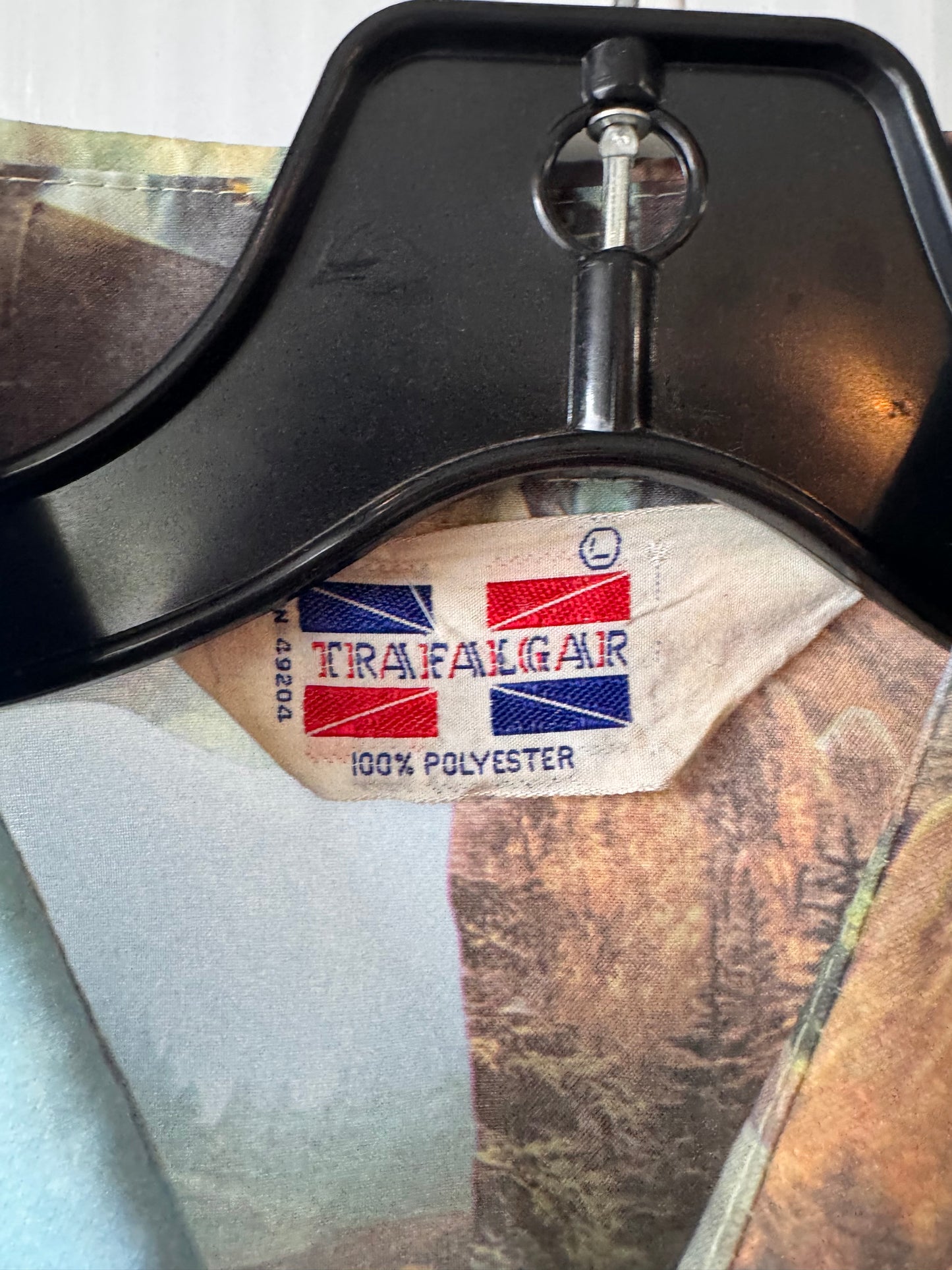 1970s Western Scene Point Collar Shirt