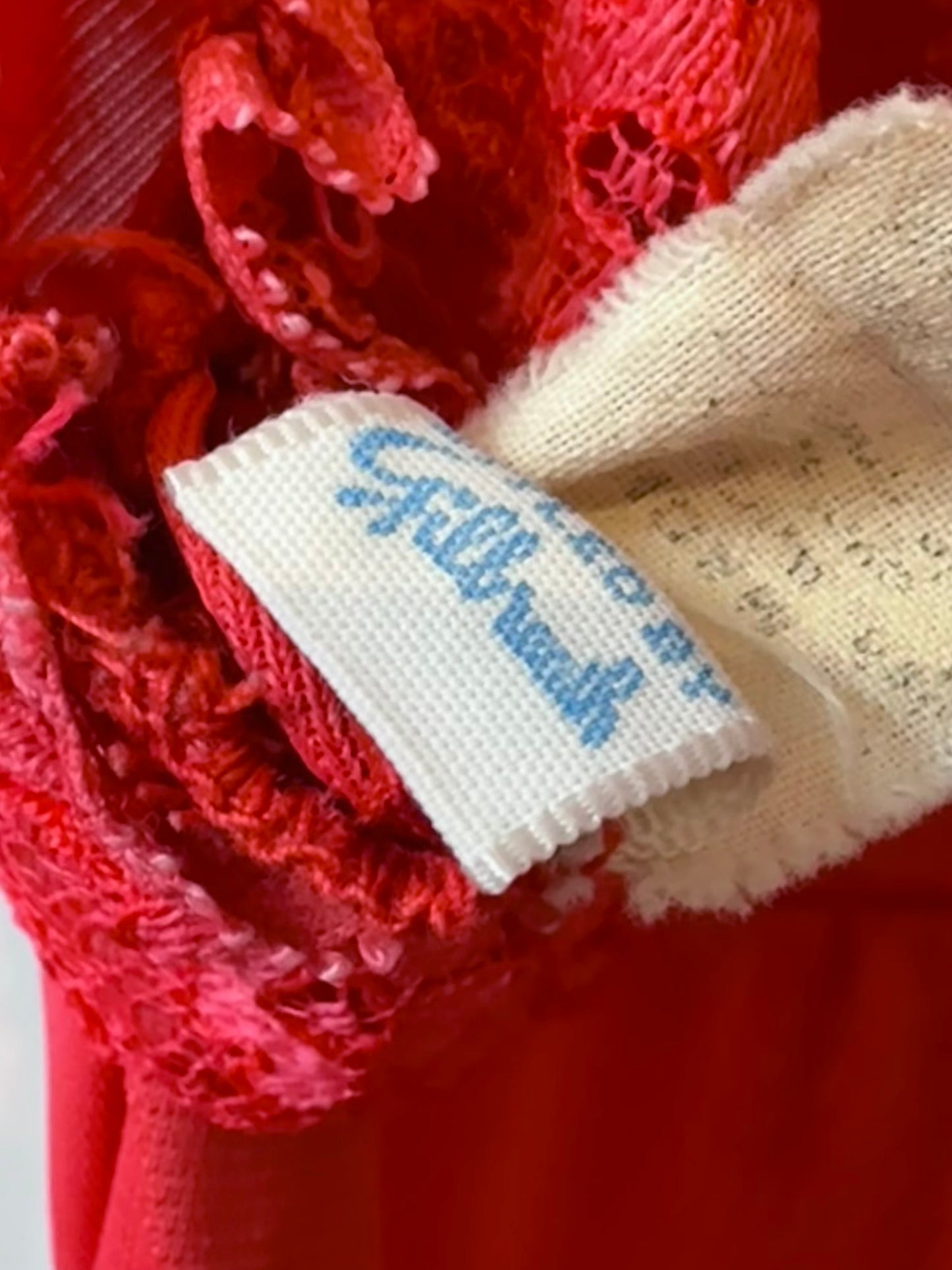 1960s Hot Pink Slip with Lace Cups