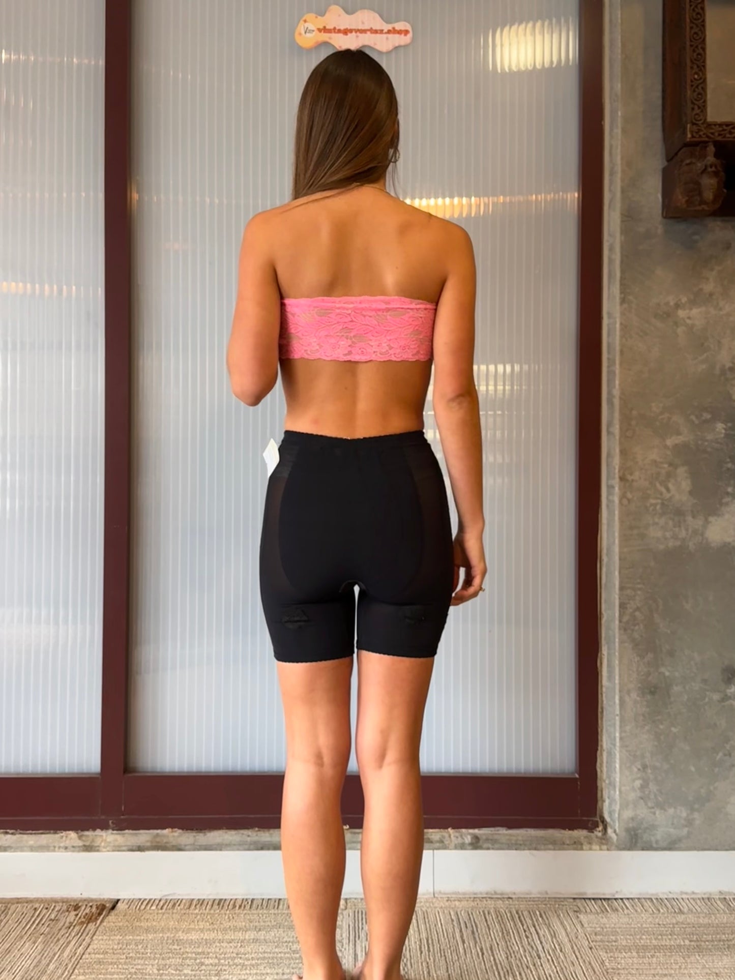 1990s Miami Style Pink Bandeau Bra