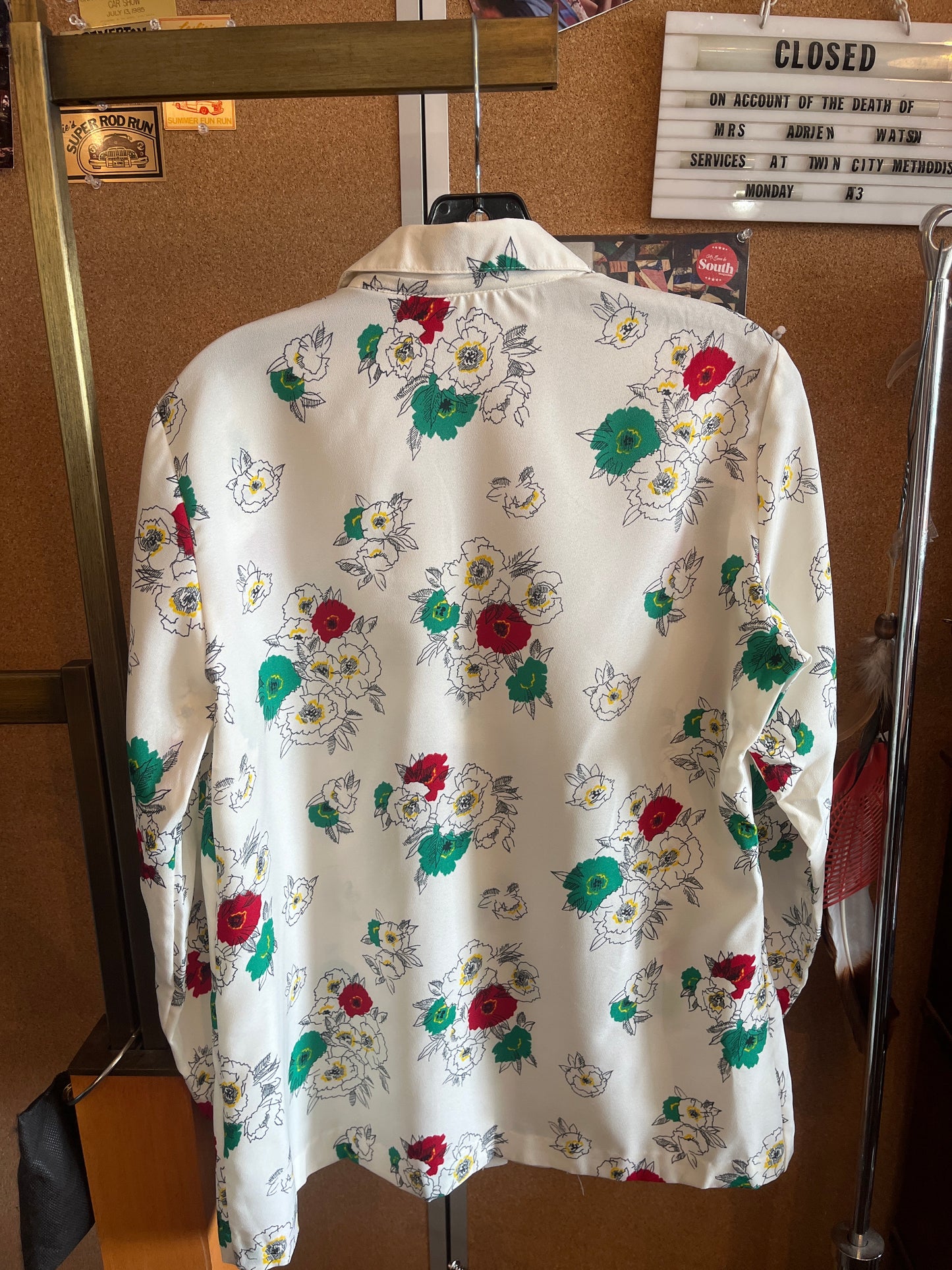 1970s KORET Floral Blouse