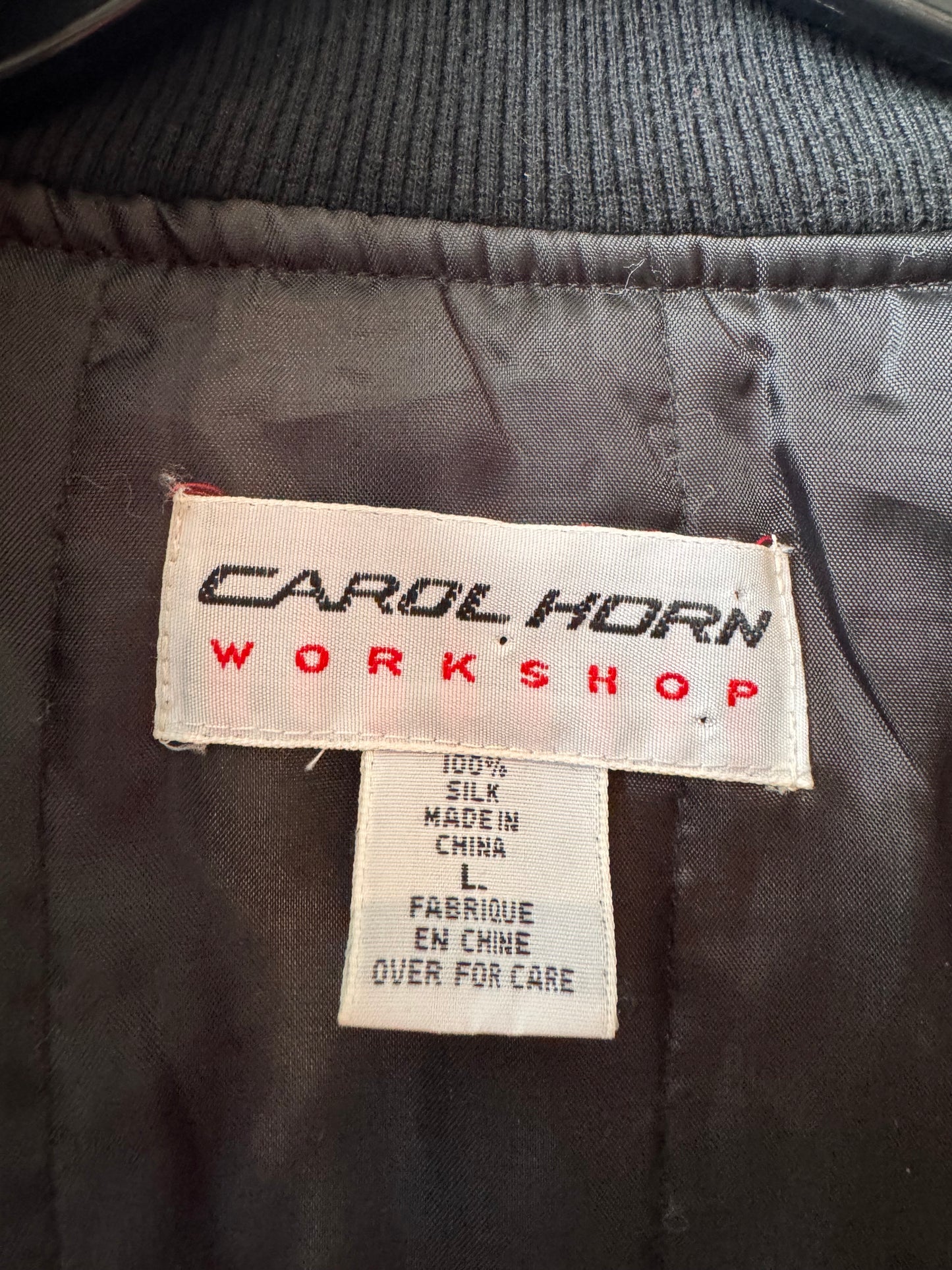 1980s Silk Multicolor Plaid Bomber Jacket