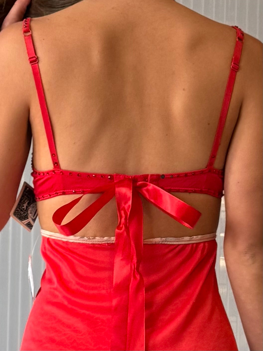 2000s Red & Black Bra