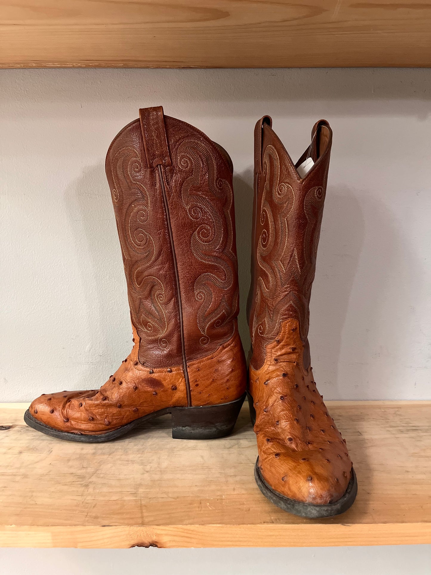 Tony Lama Brown Ostrich Boots