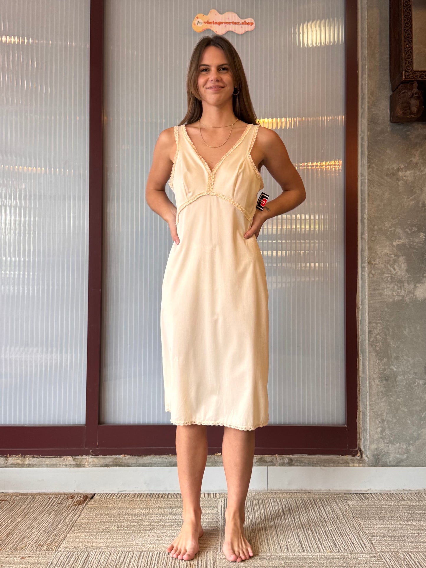 1970s Wonder Maid Cream Slip