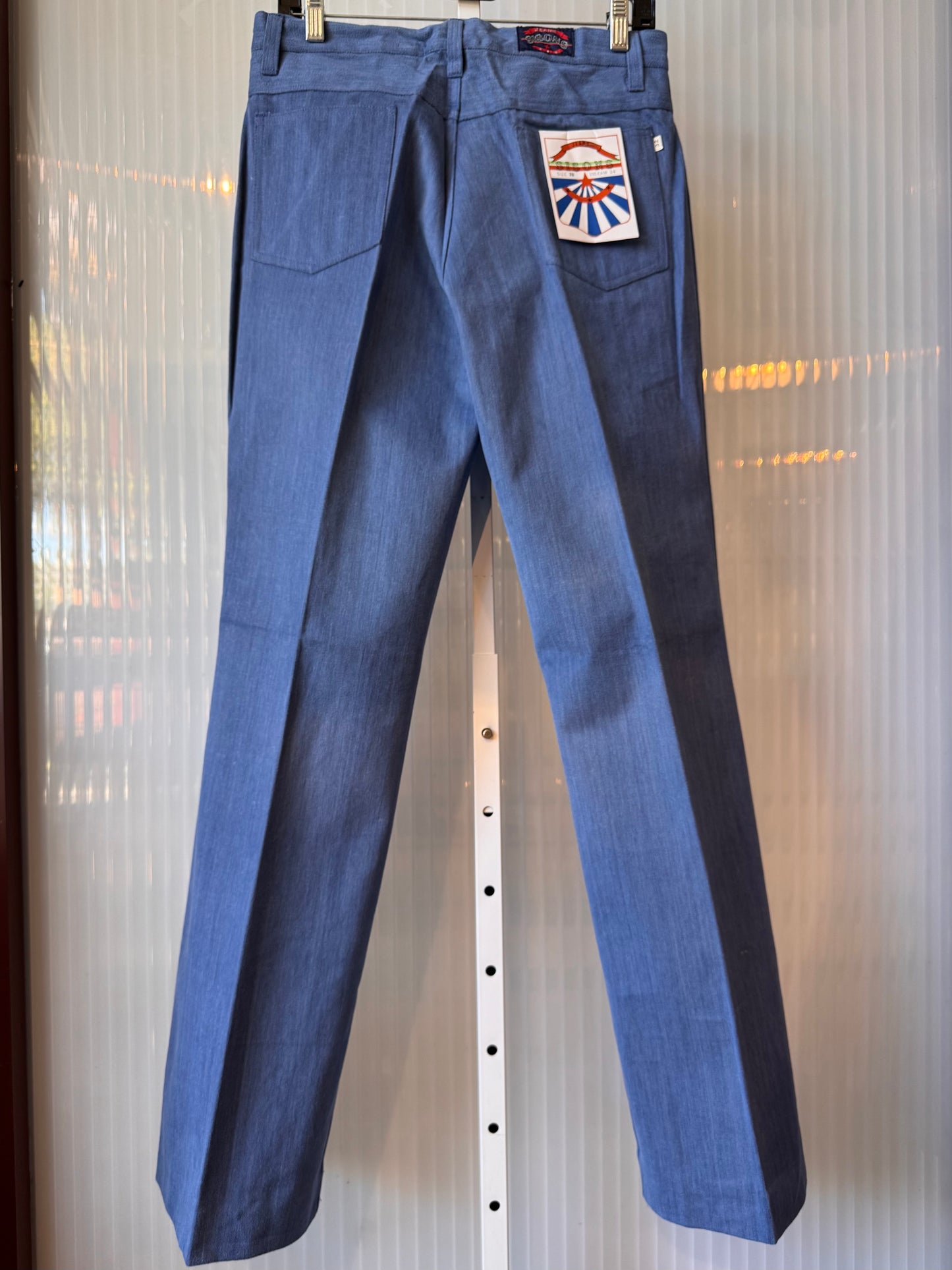1970s Blue Chambray Trousers