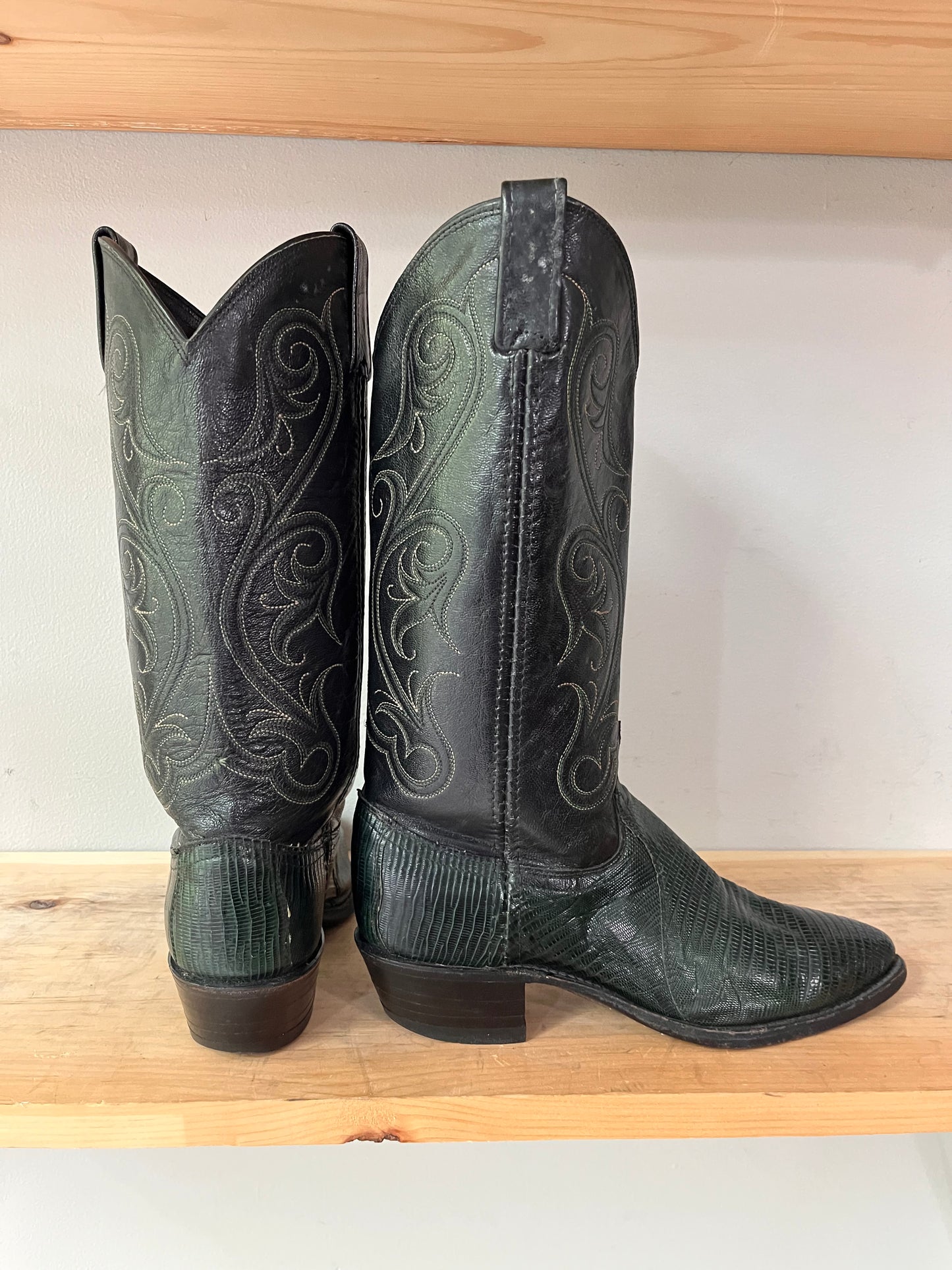 Dan Post Green & Black Boots