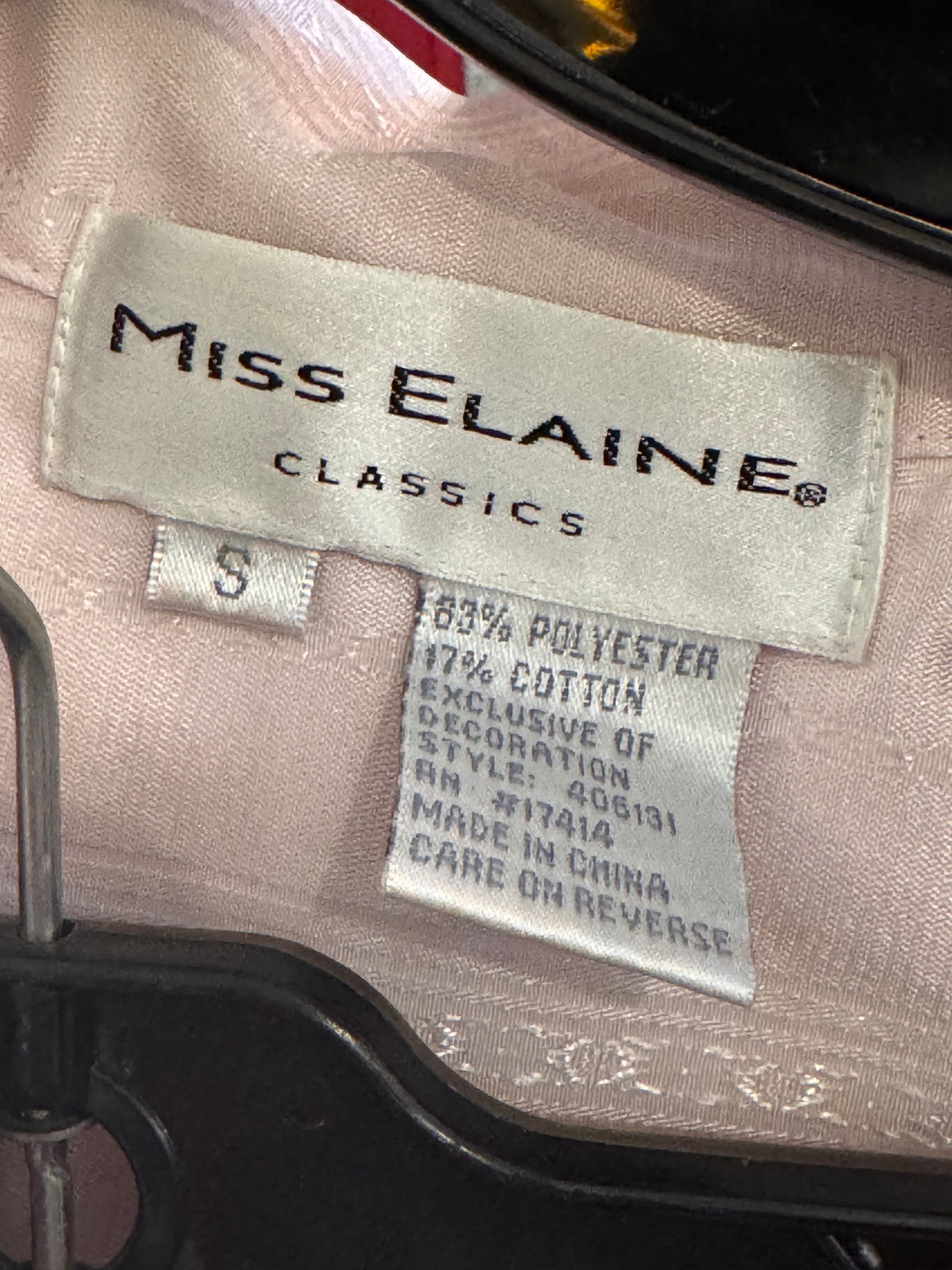 2000s Miss Elaine Pink 2-piece Pajama Set