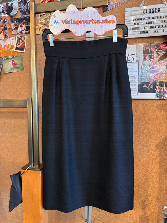 1940s Black Pencil Skirt