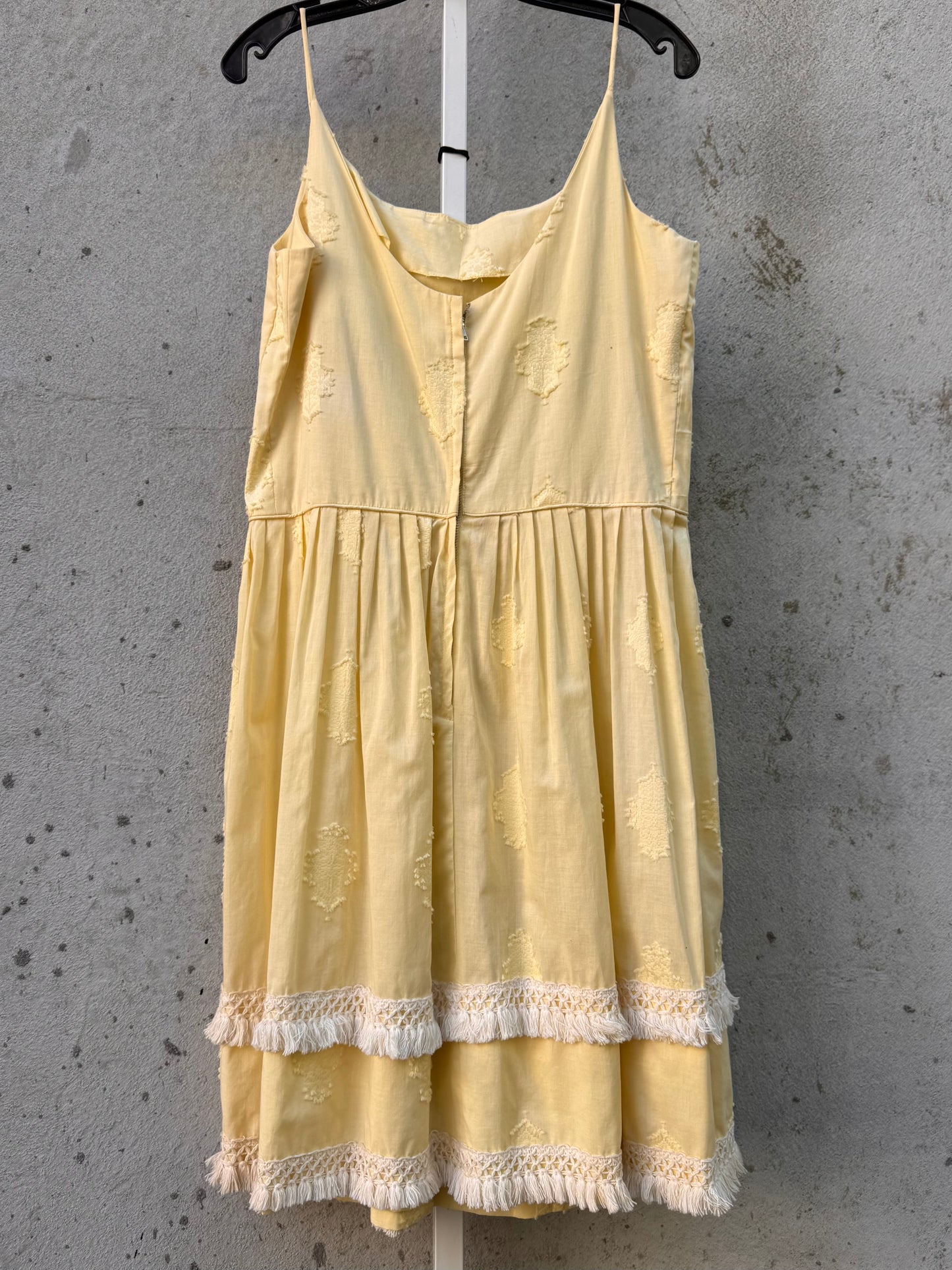 1960s Pastel Yellow Dress